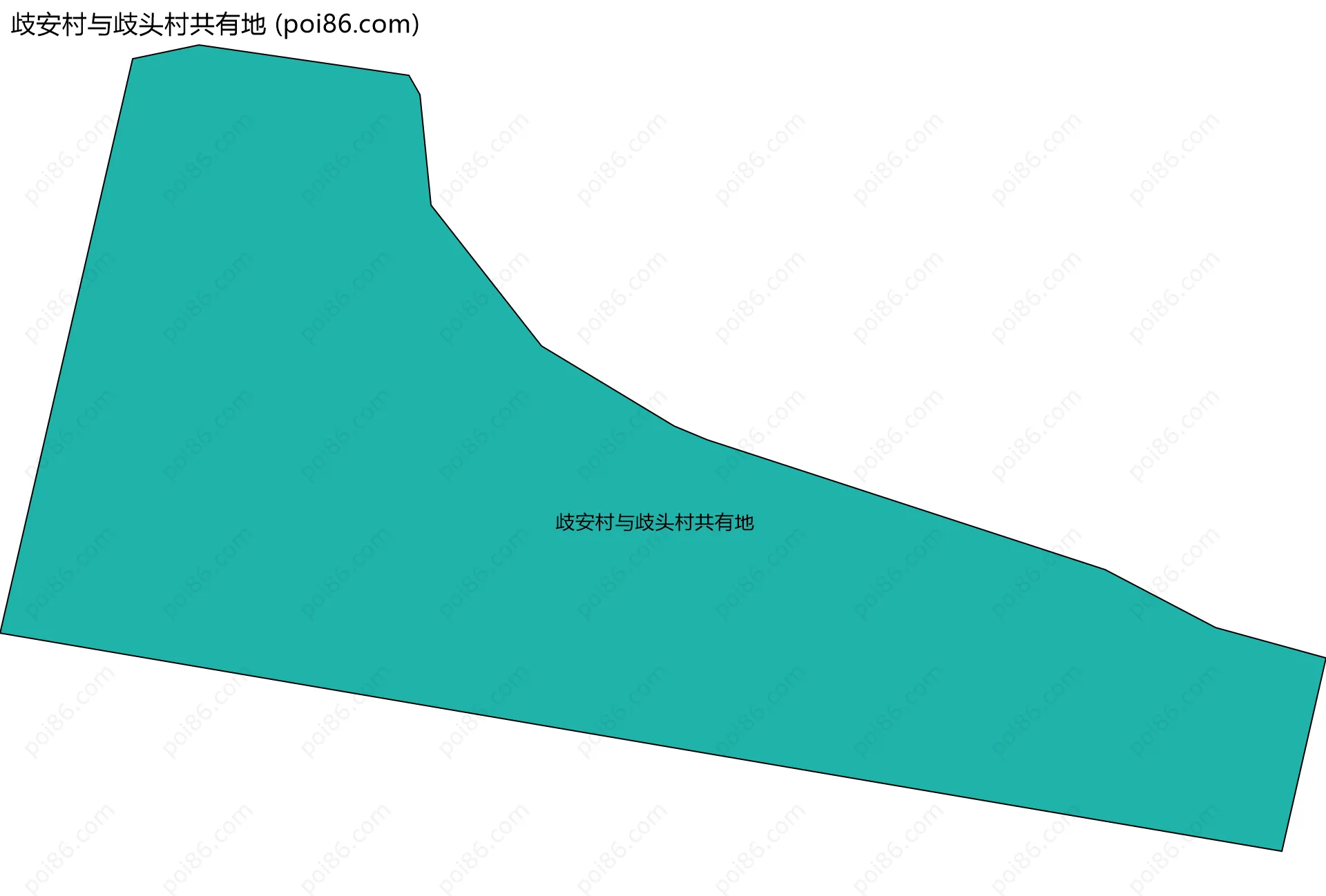 歧安村与歧头村共有地边界地图