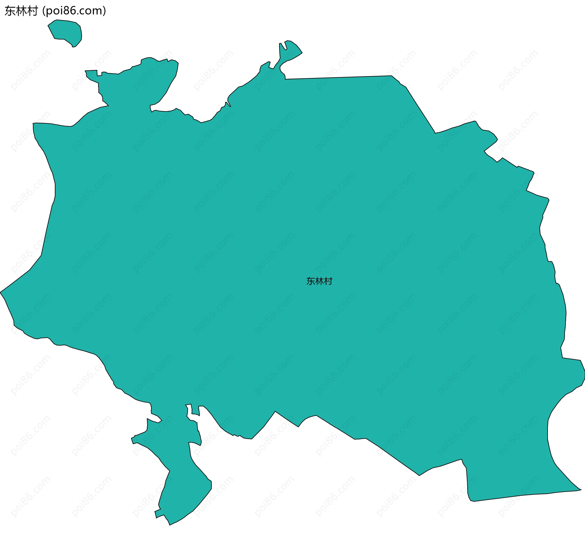 东林村边界地图