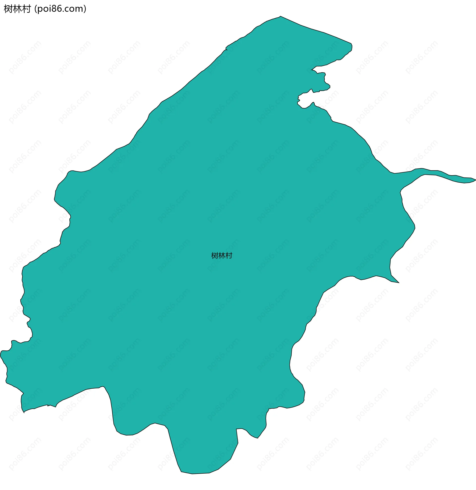 树林村边界地图