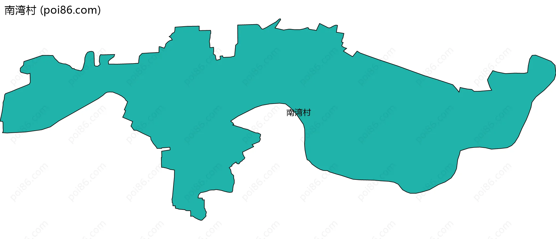 南湾村边界地图