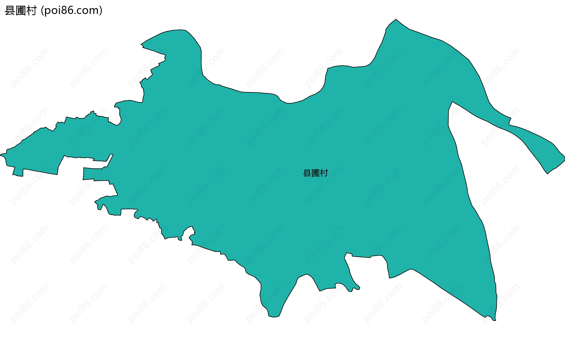 县圃村边界地图