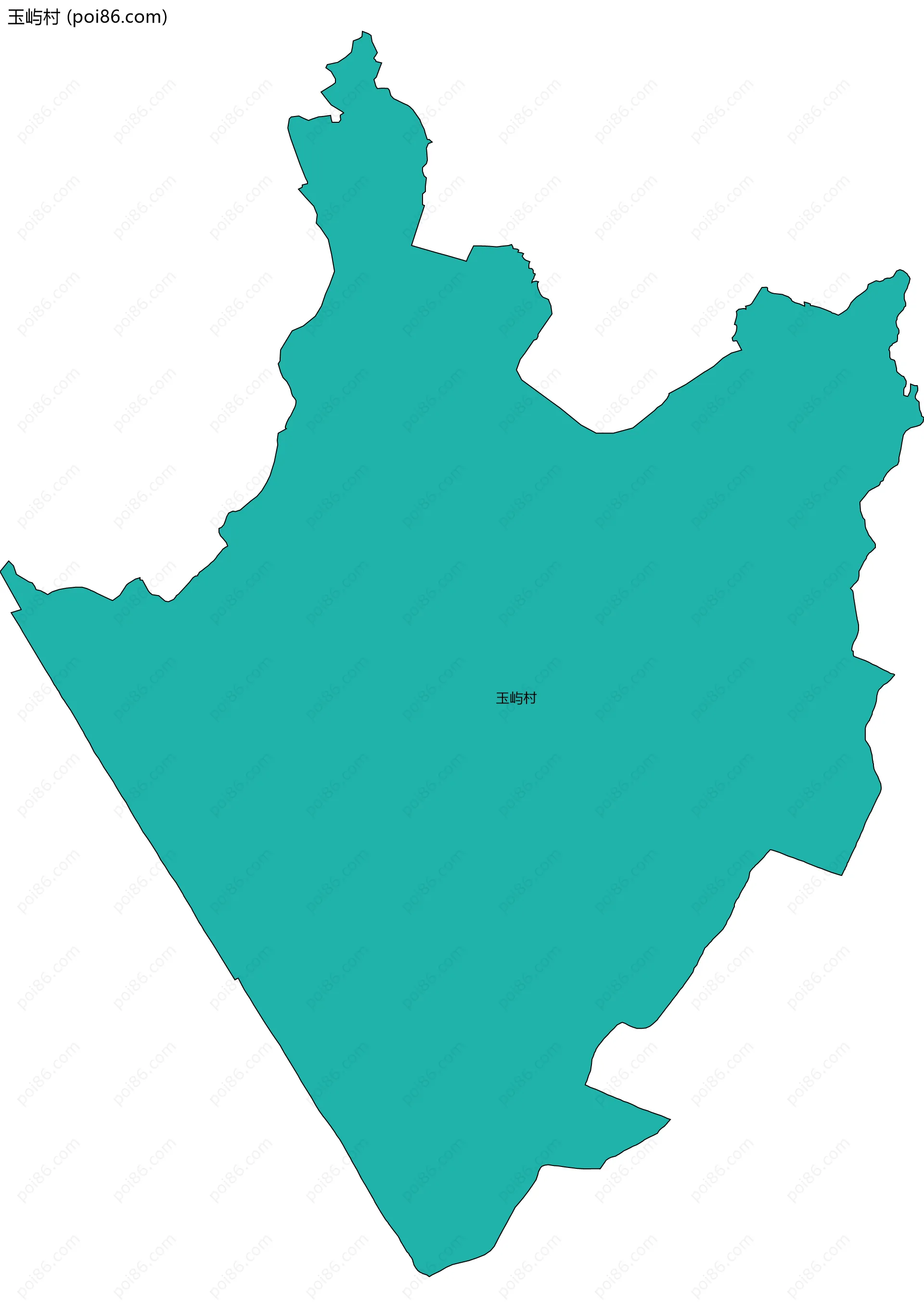 玉屿村边界地图
