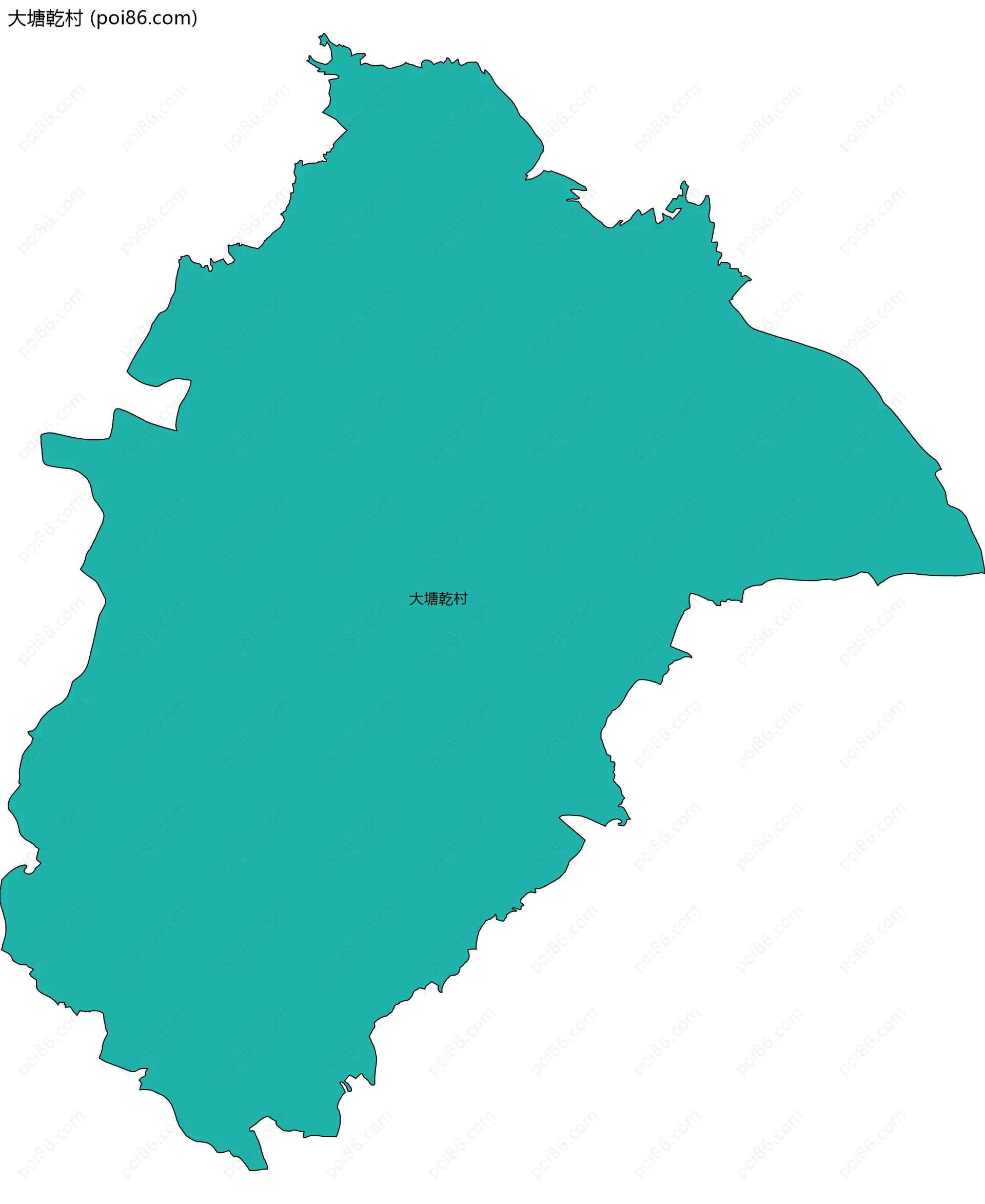 大塘乾村边界地图