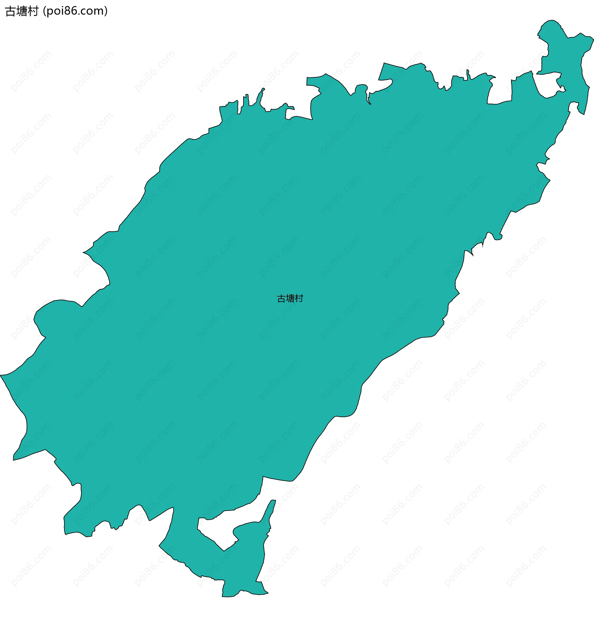 古塘村边界地图