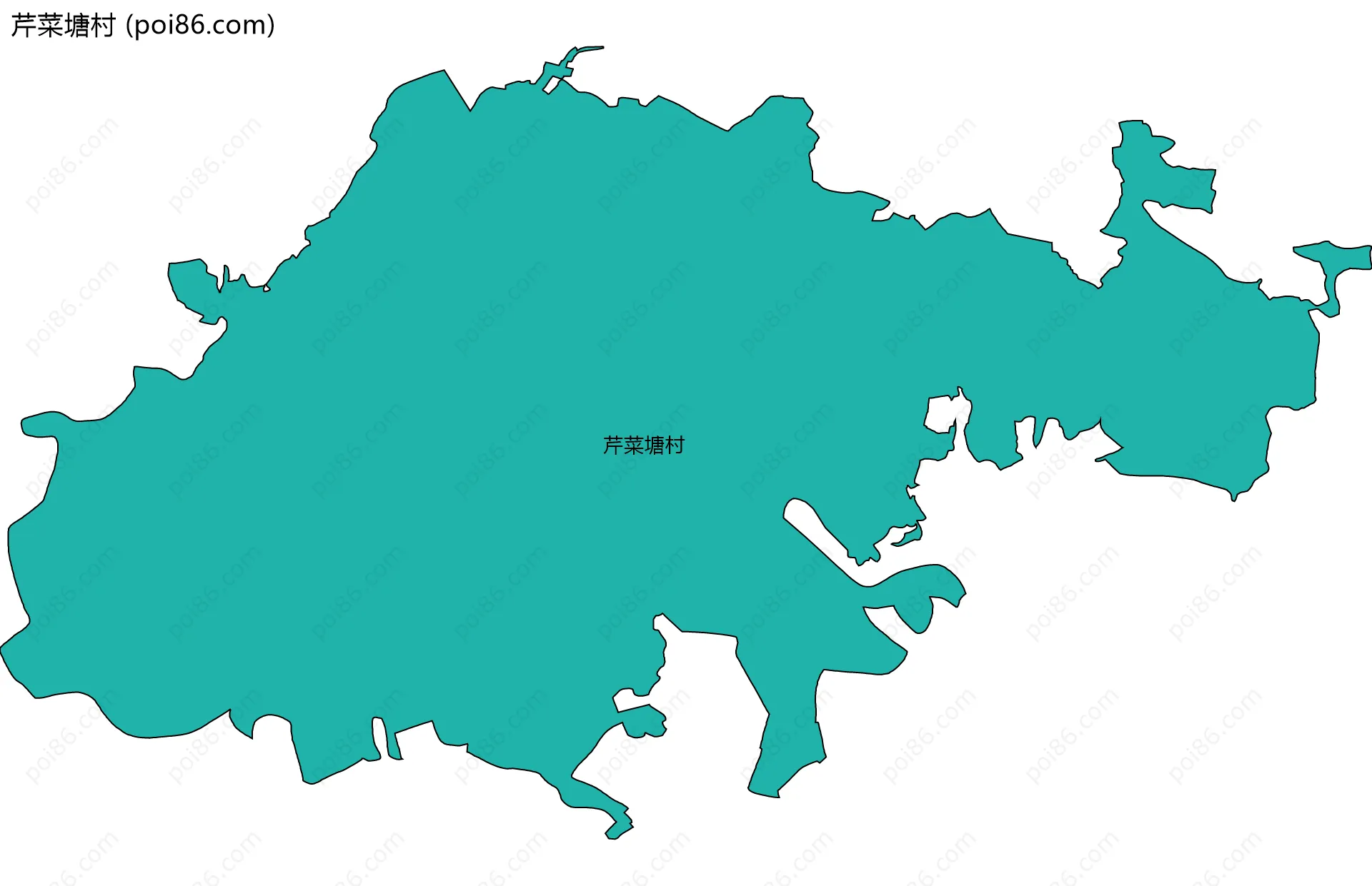 芹菜塘村边界地图