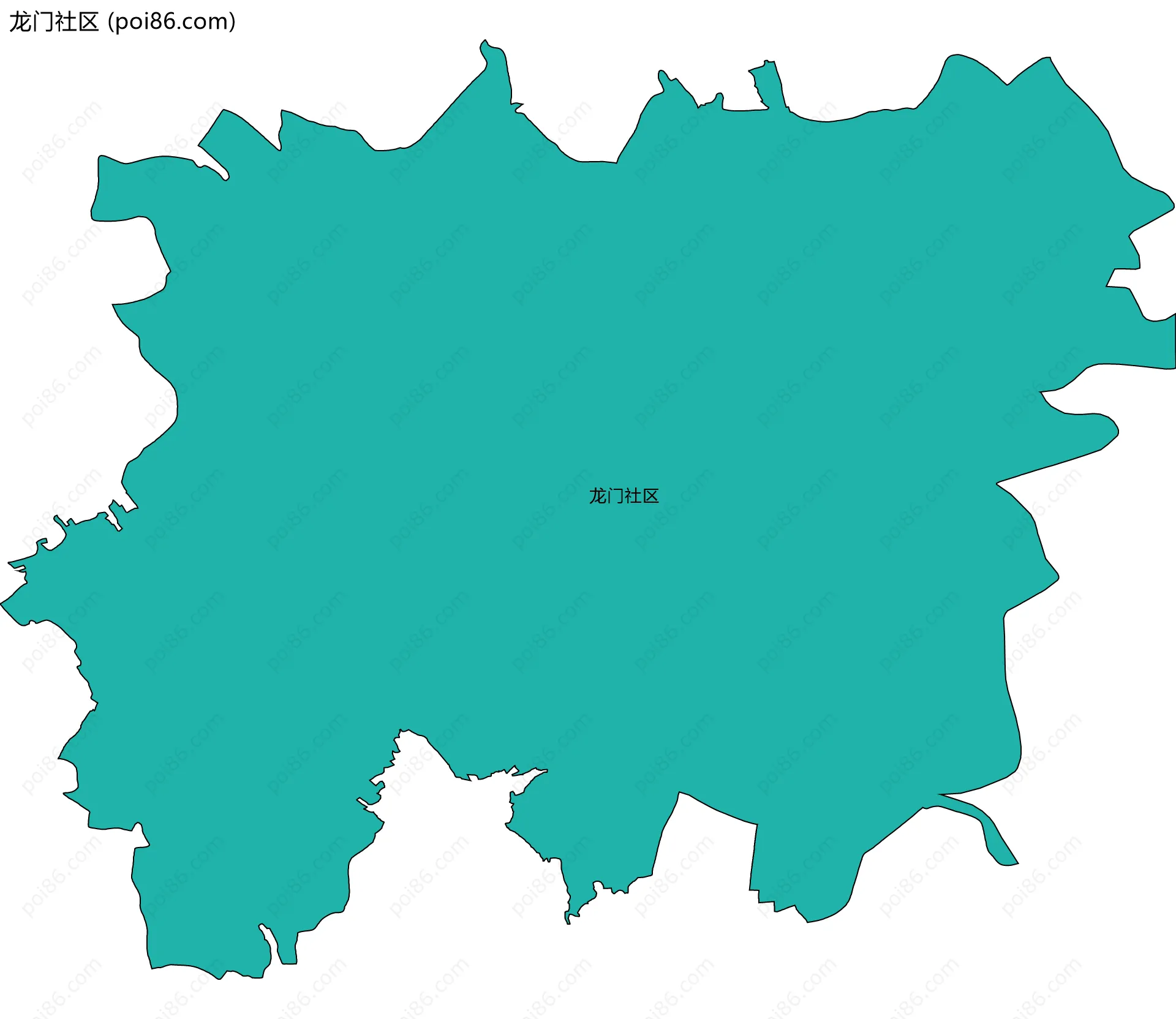 龙门社区边界地图