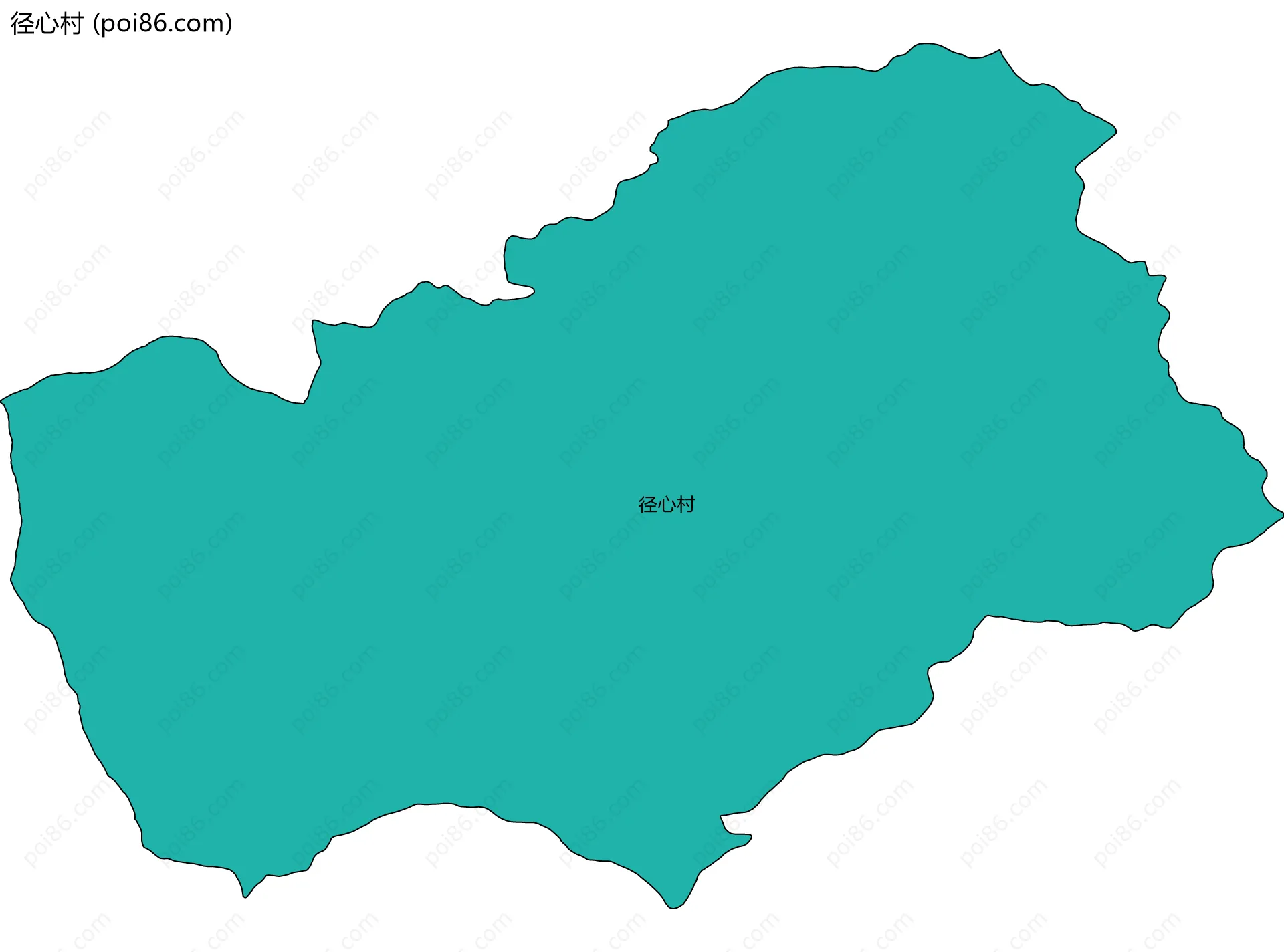径心村边界地图