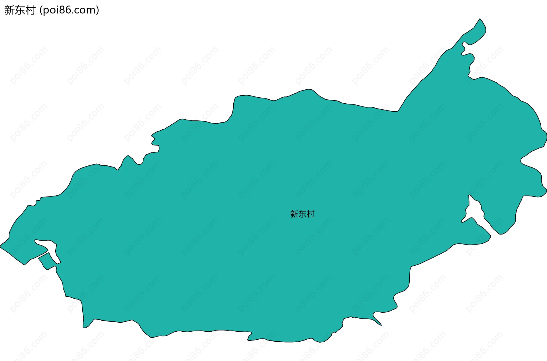 新东村边界地图