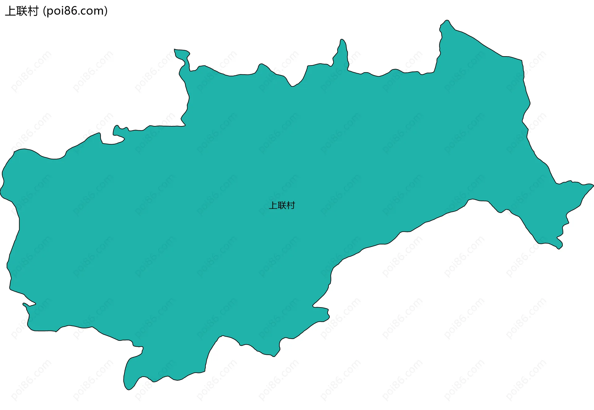 上联村边界地图