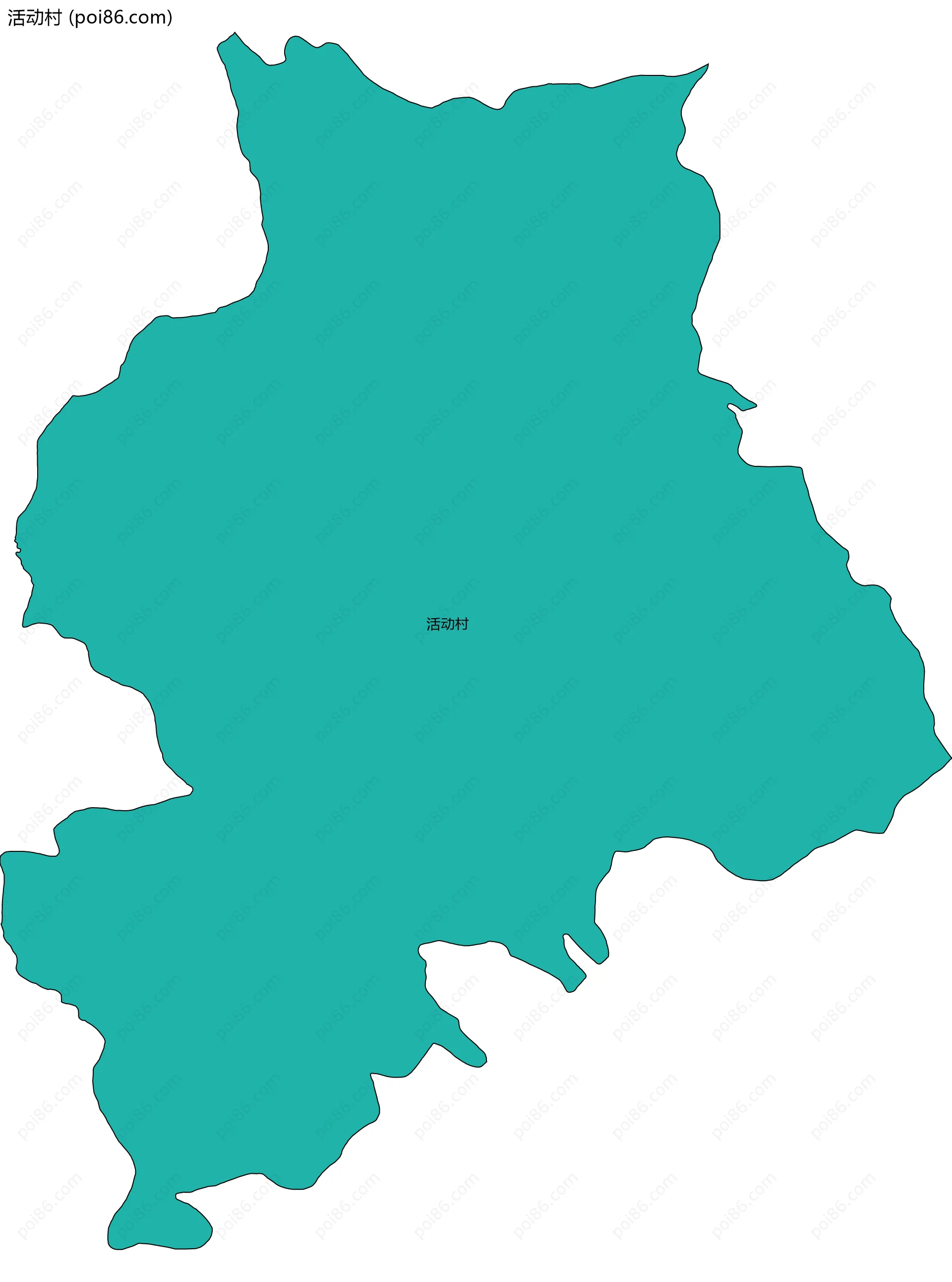 活动村边界地图