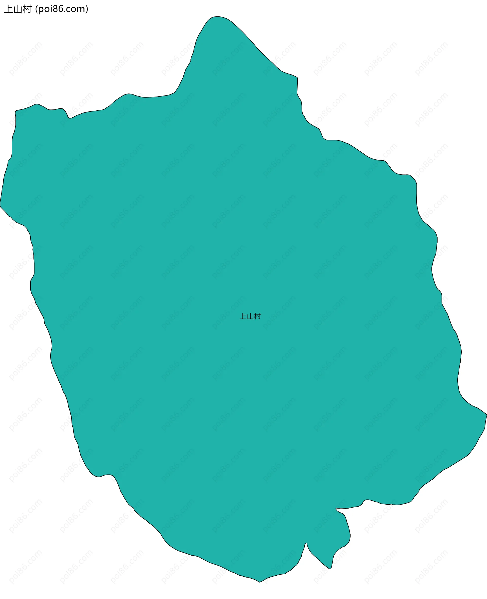 上山村边界地图