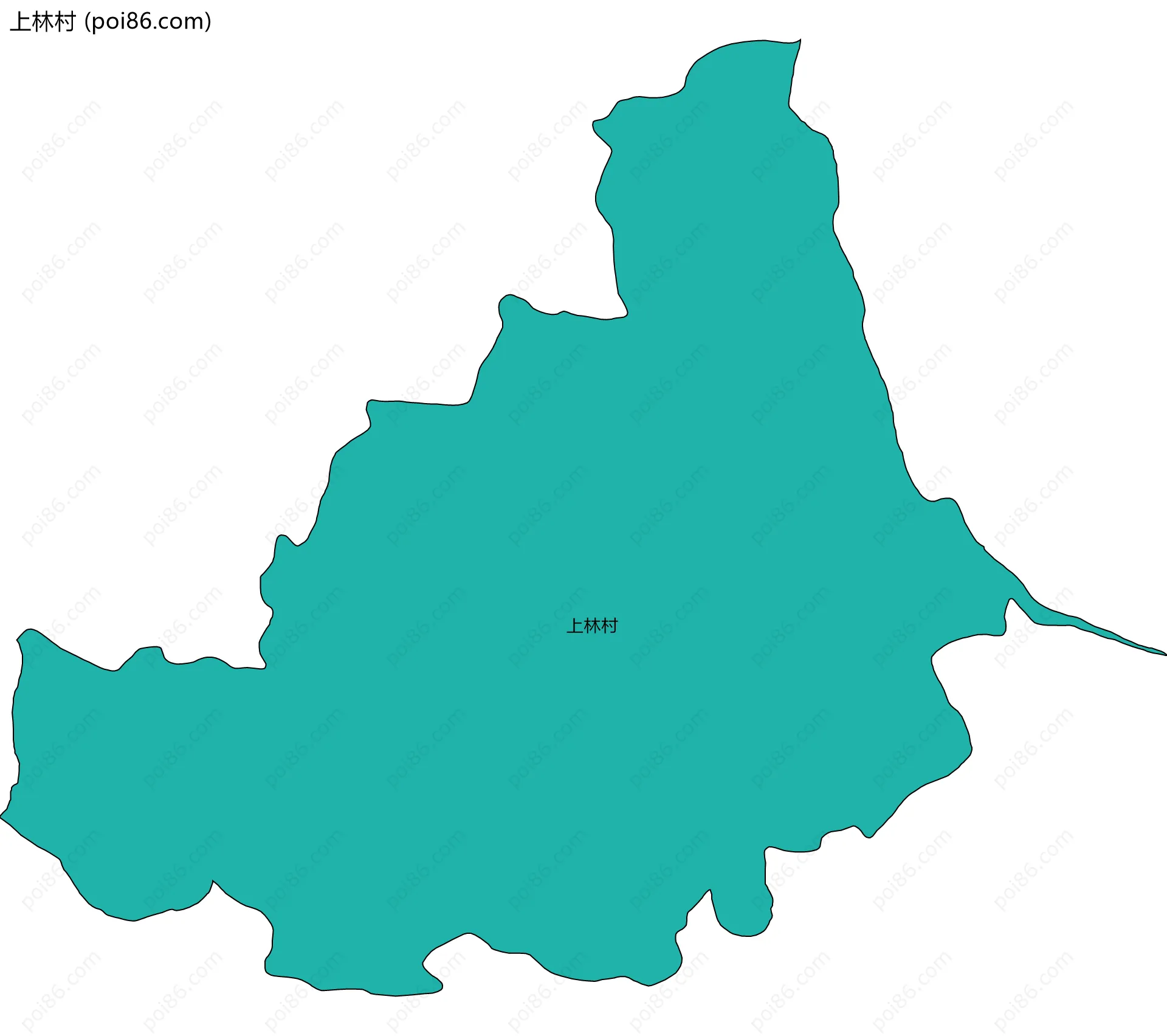 上林村边界地图