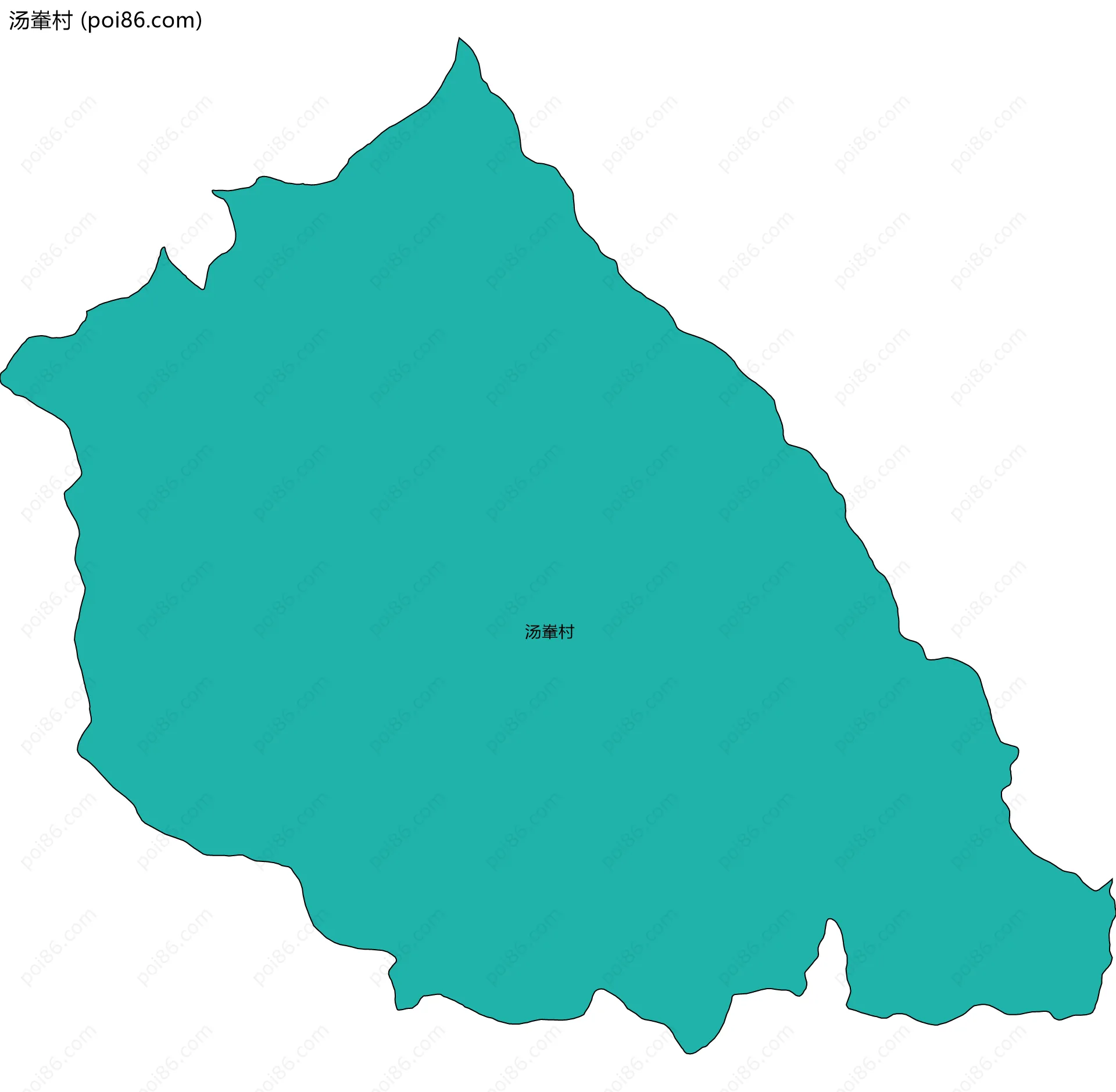 汤輋村边界地图