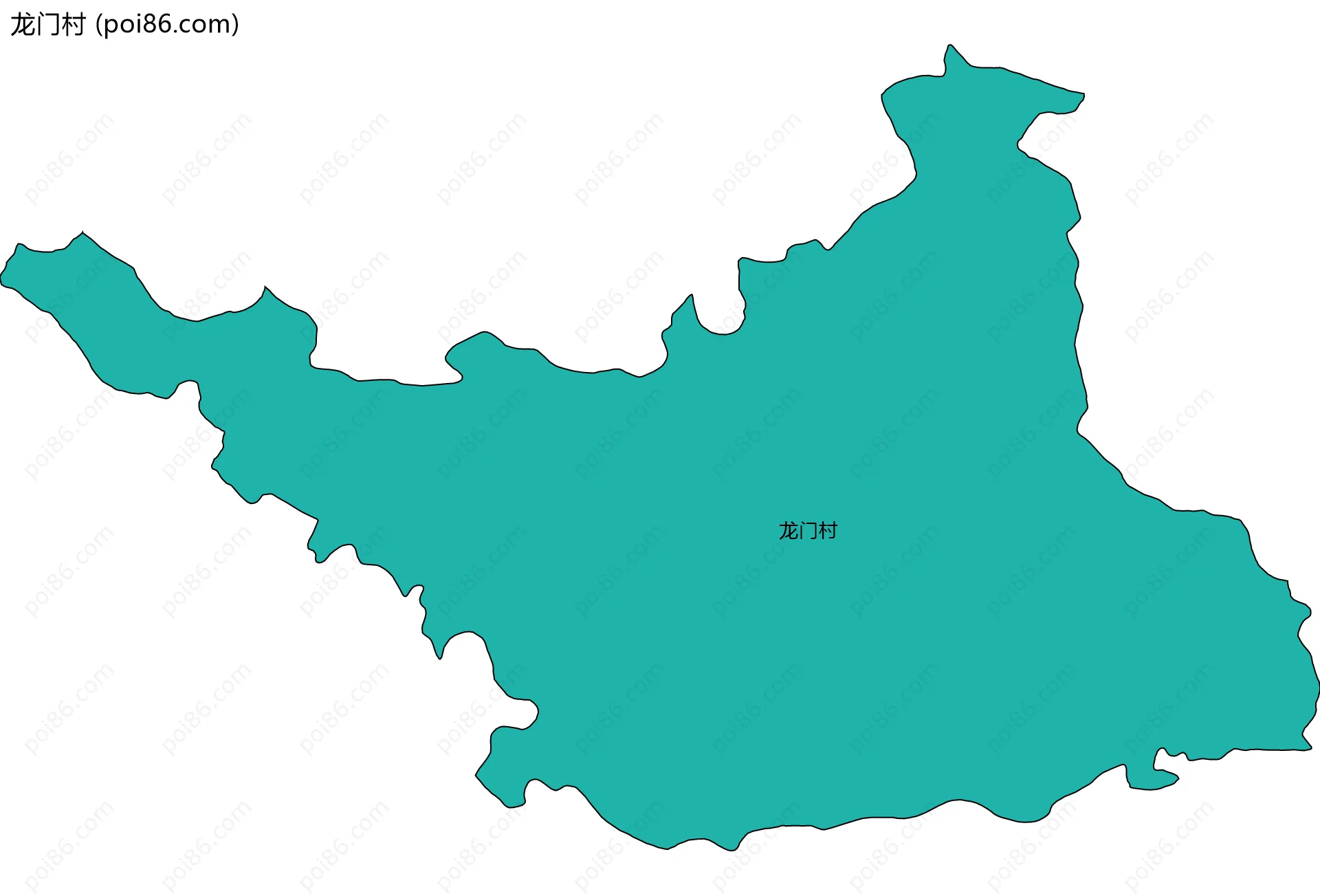 龙门村边界地图