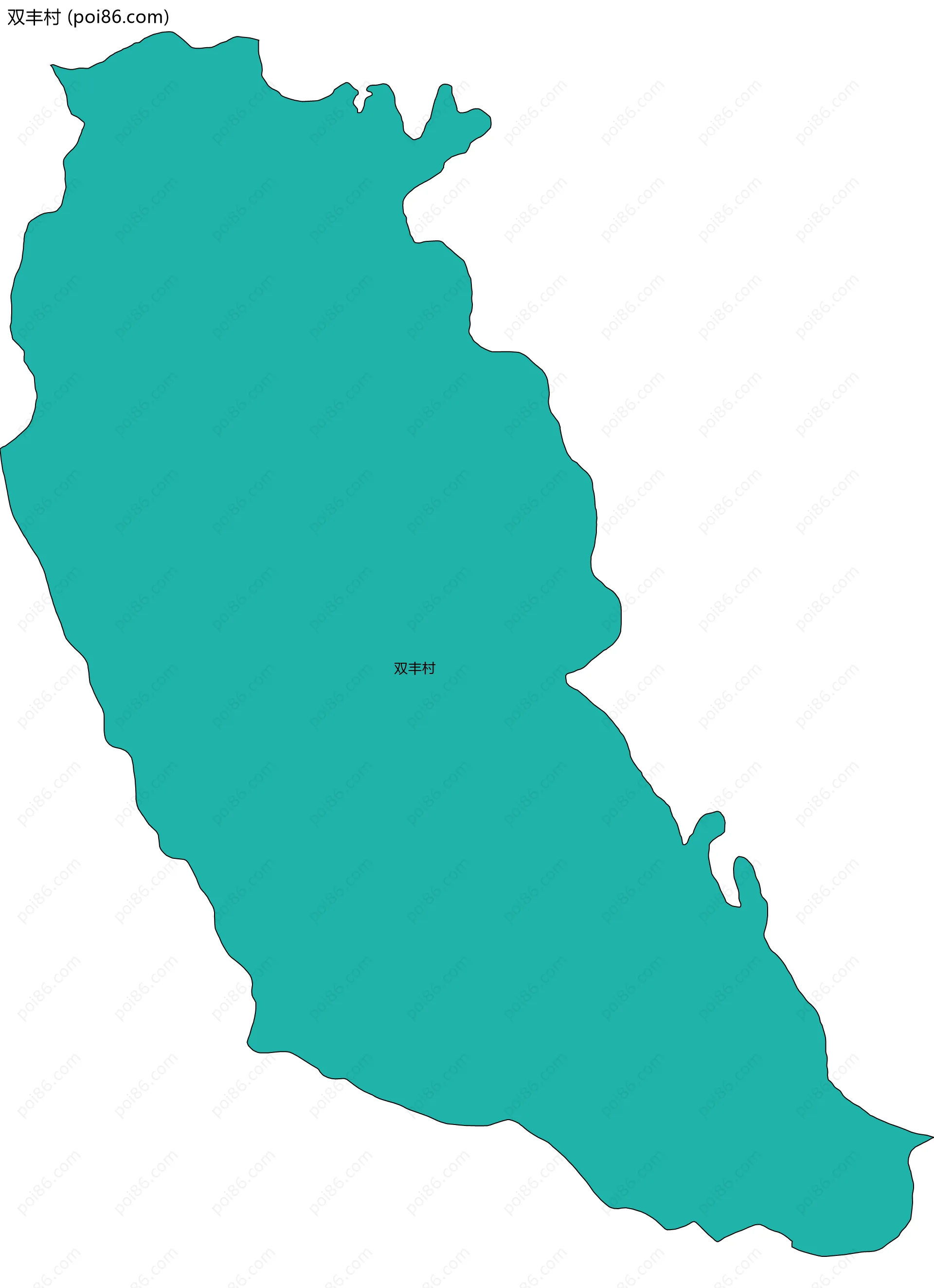 双丰村边界地图