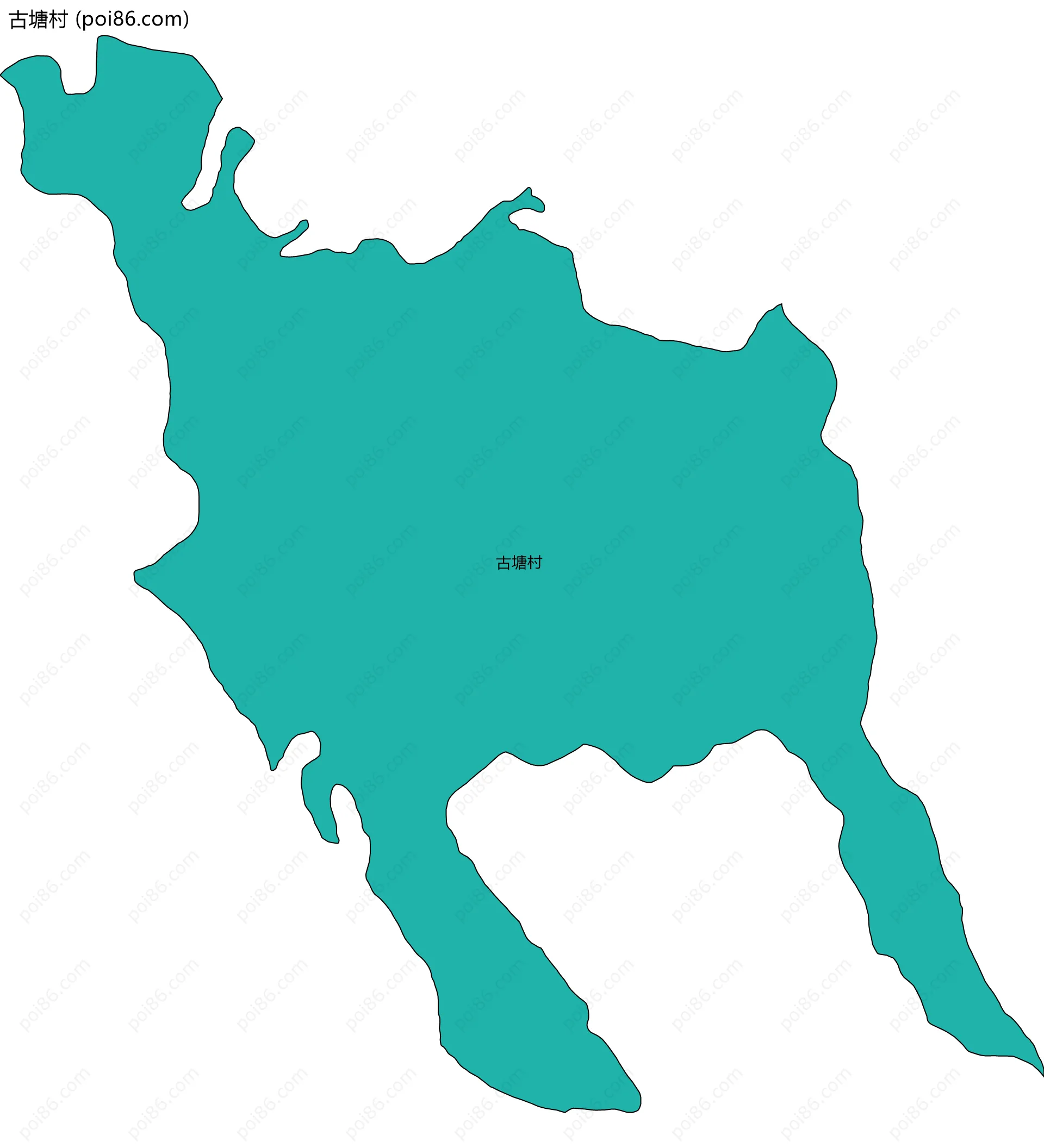 古塘村边界地图