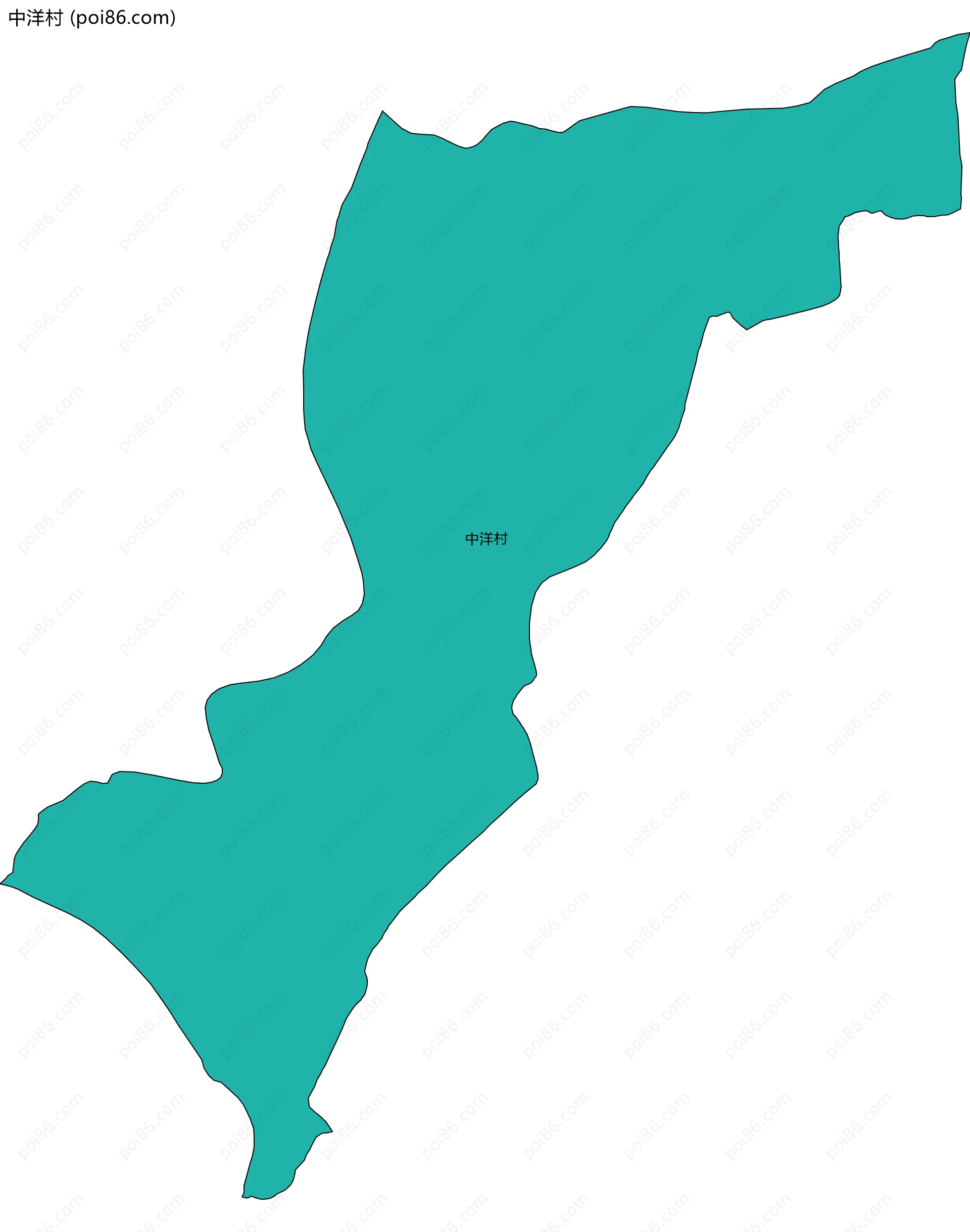 中洋村边界地图