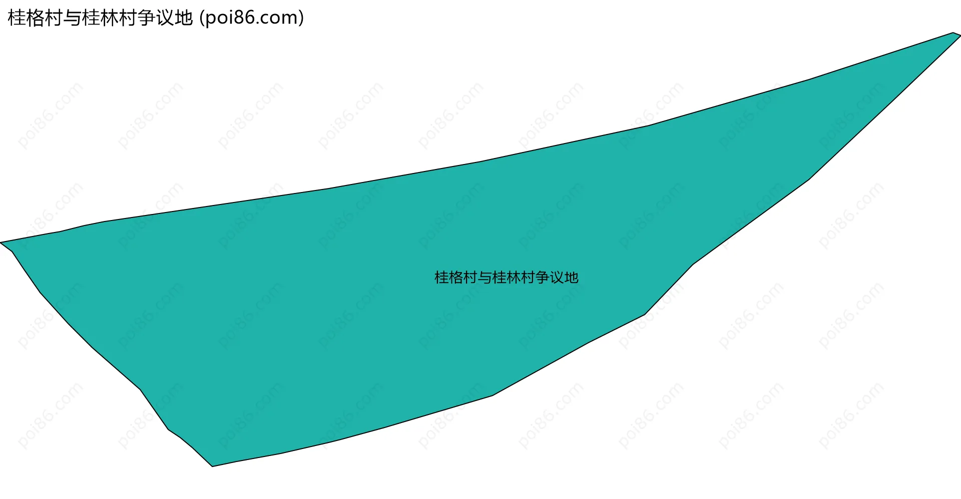 桂格村与桂林村争议地边界地图