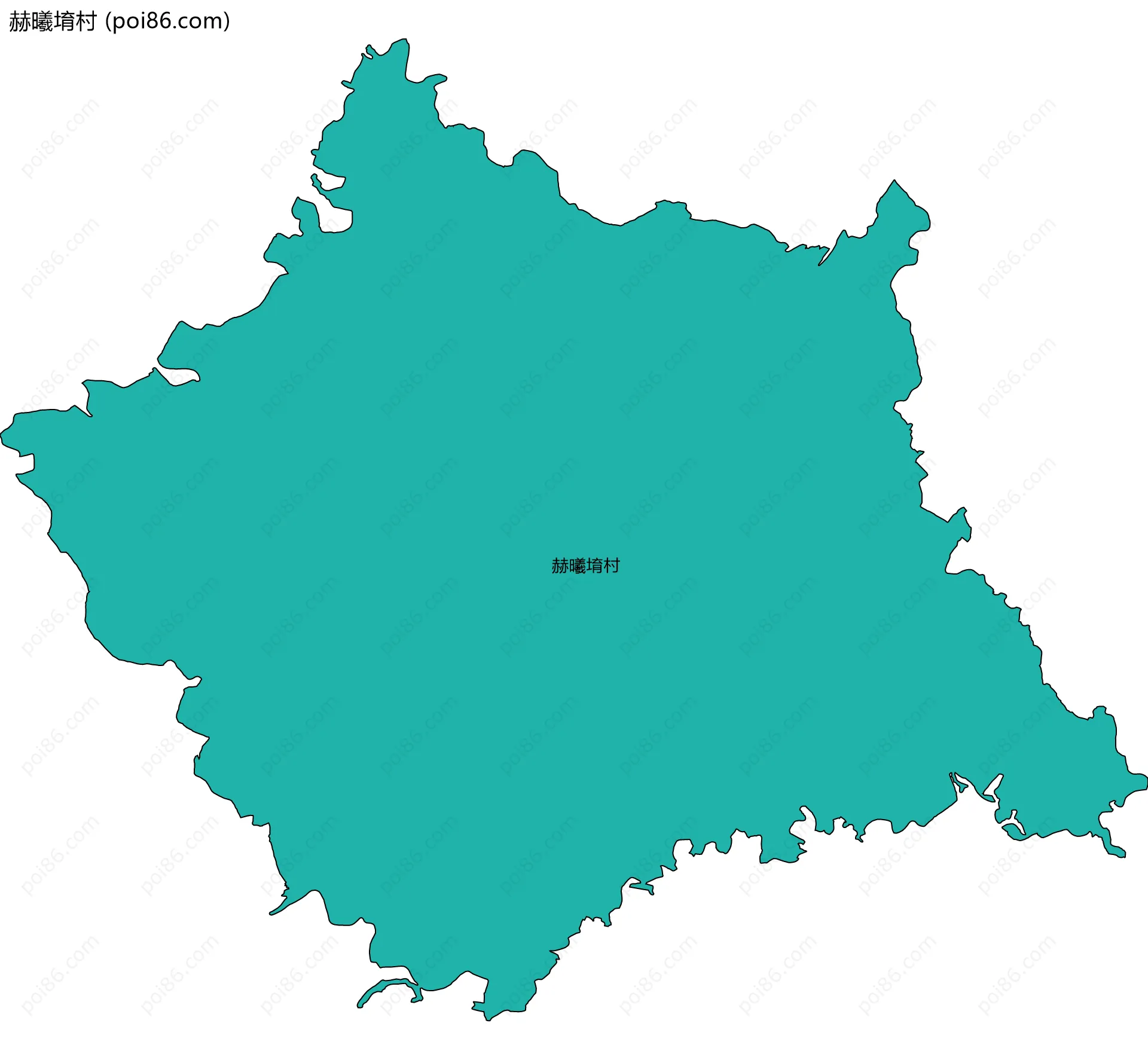 赫曦堉村边界地图