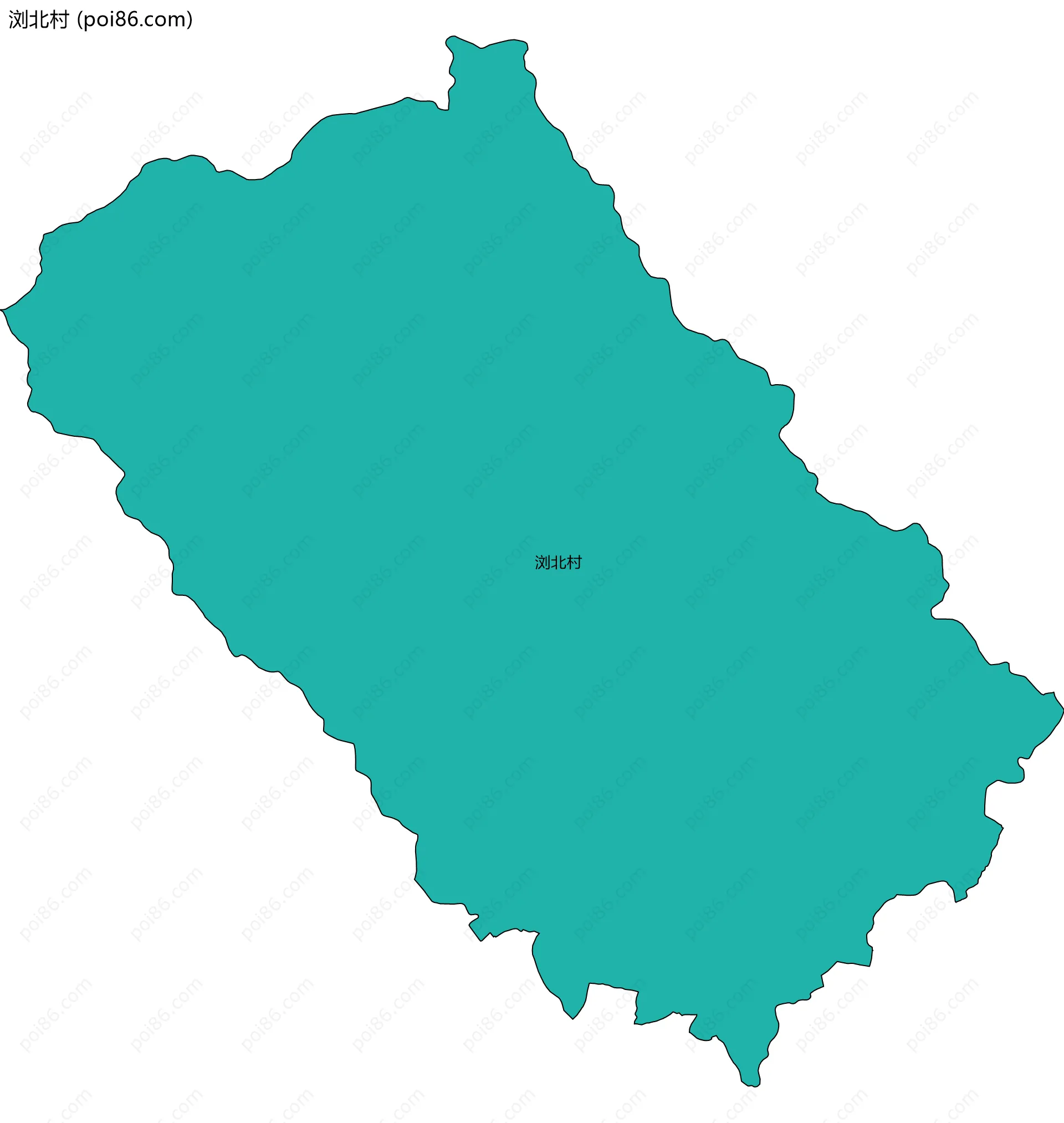 浏北村边界地图