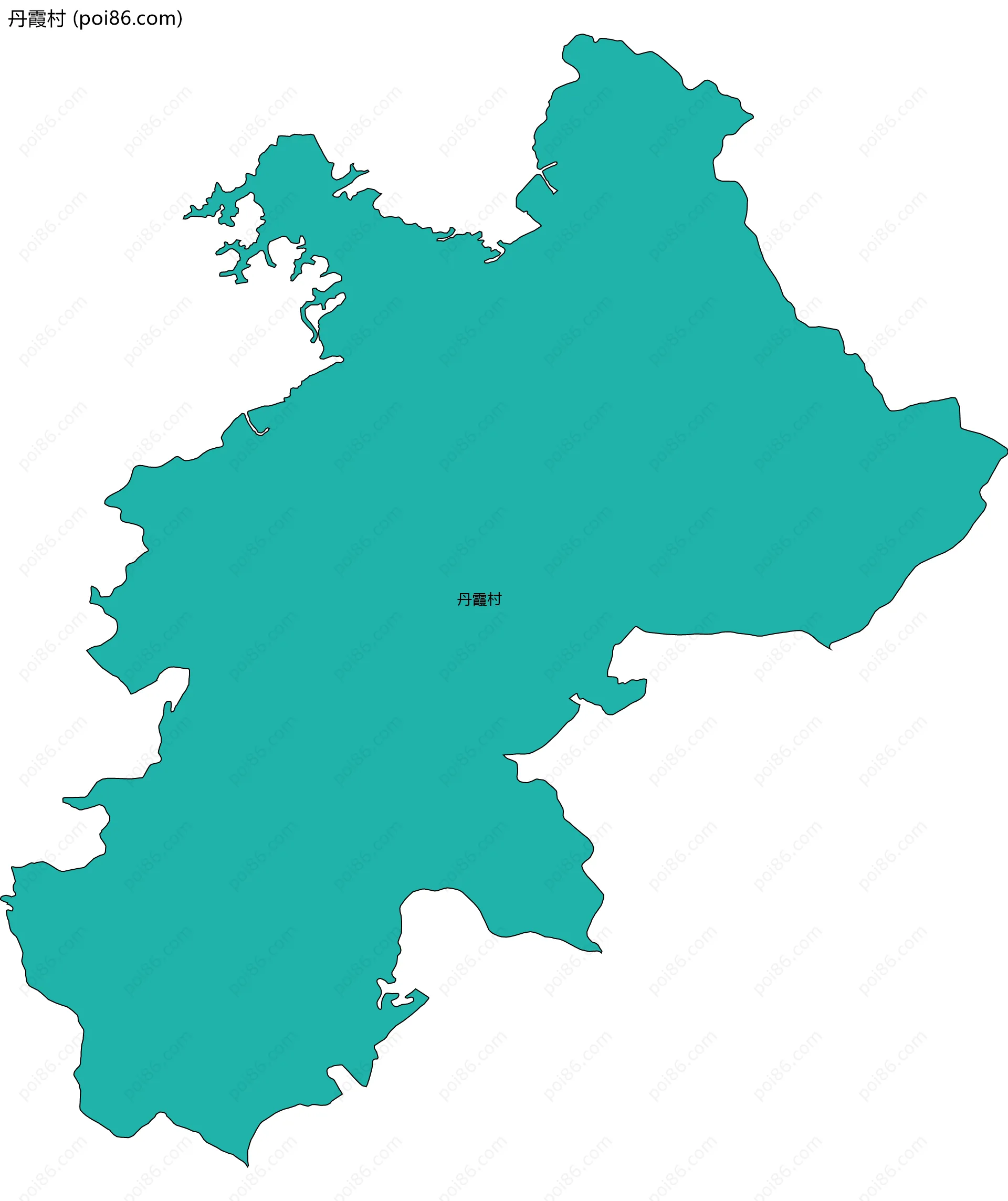 丹霞村边界地图