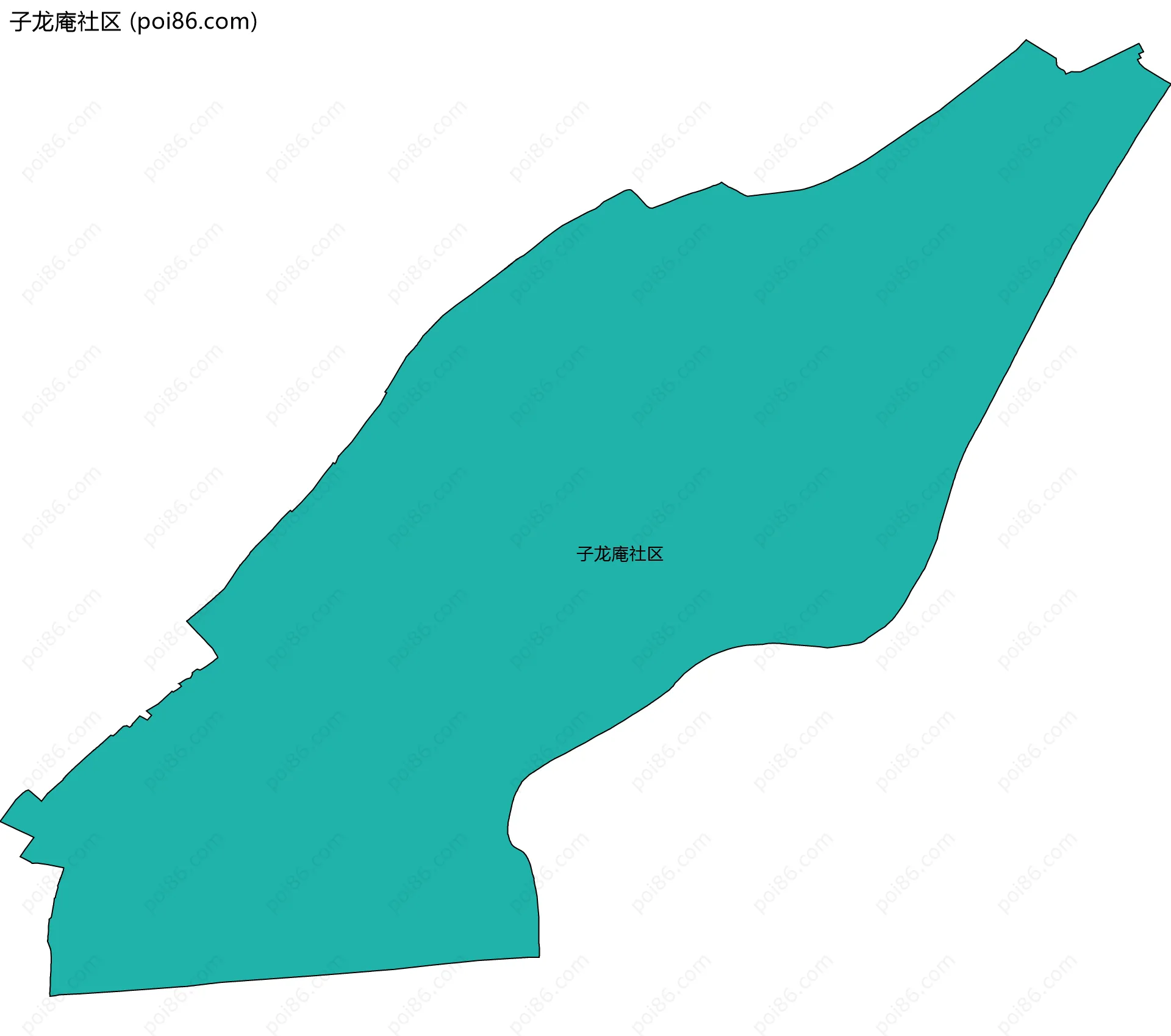 子龙庵社区边界地图
