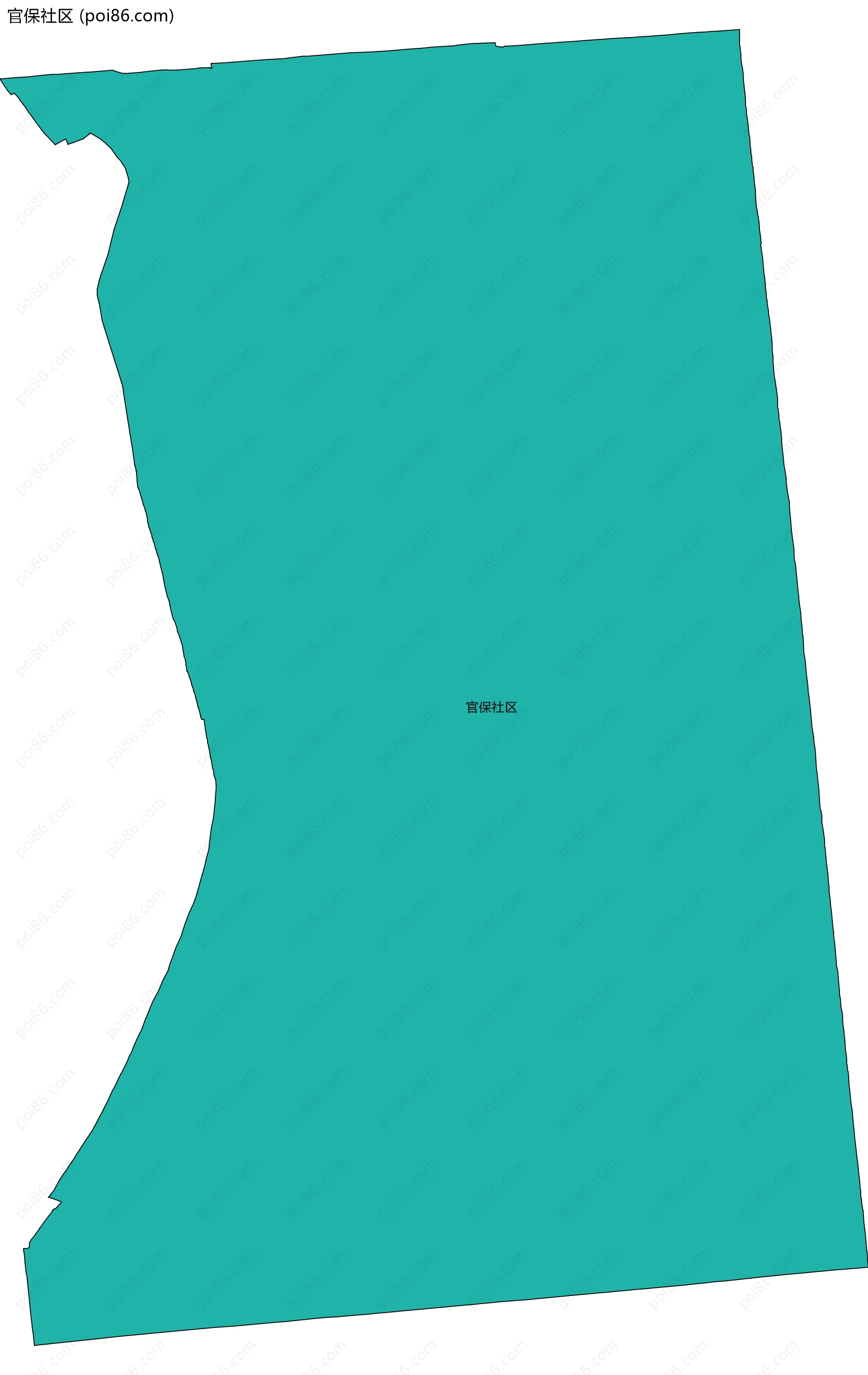 官保社区边界地图