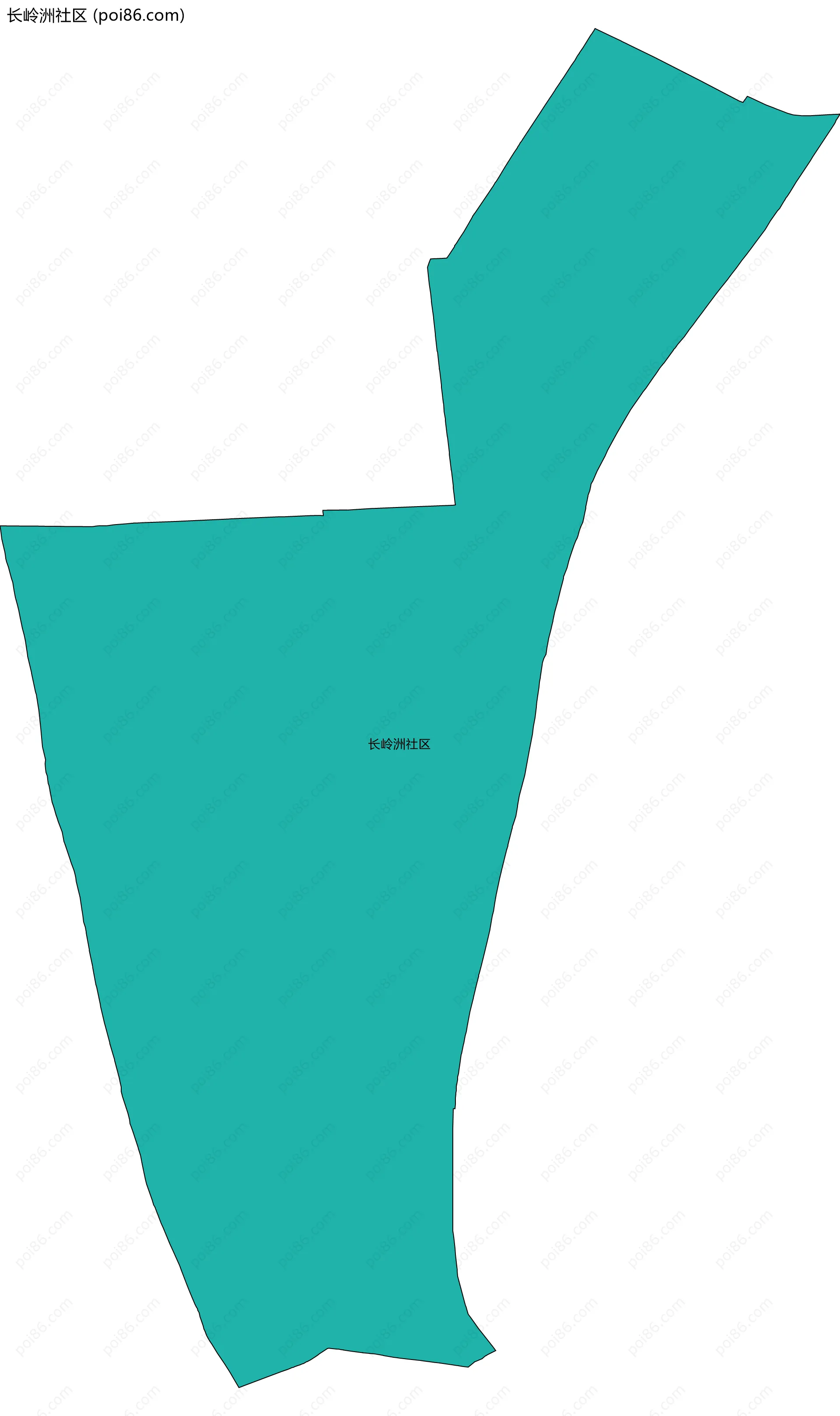 长岭洲社区边界地图