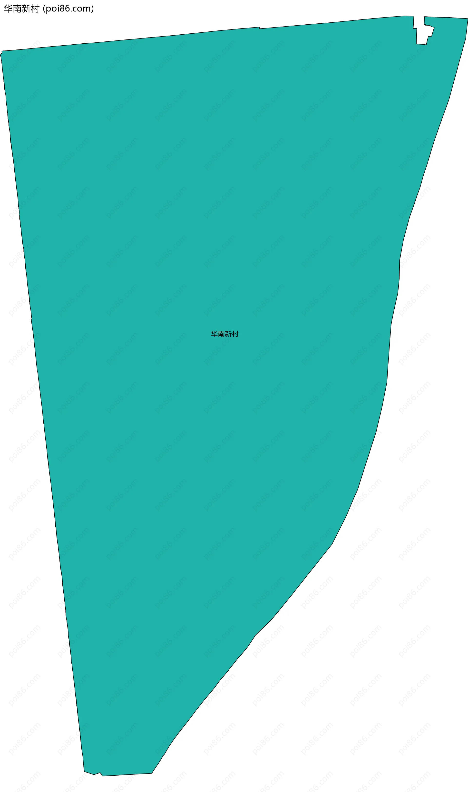 华南新村边界地图