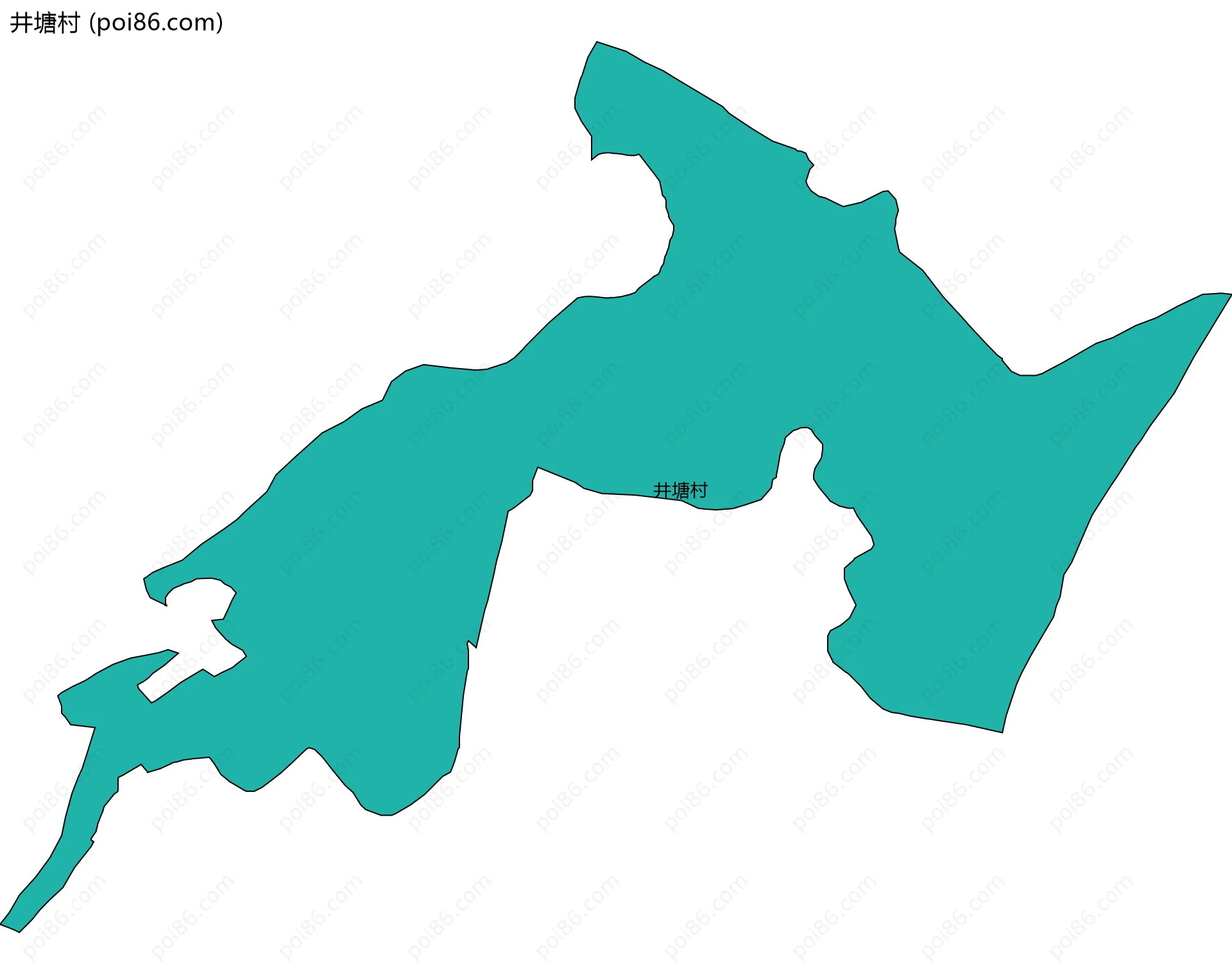 井塘村边界地图