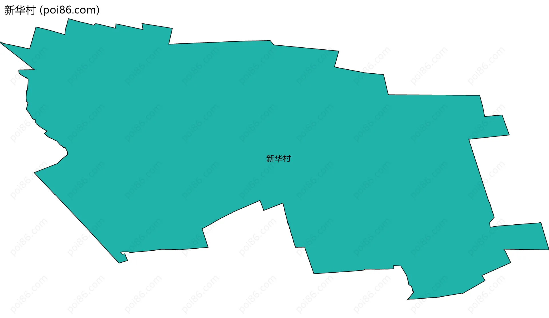 新华村边界地图