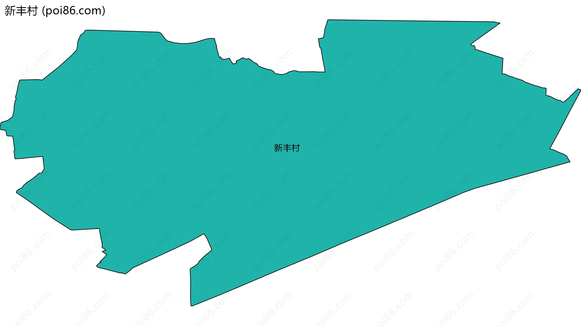 新丰村边界地图