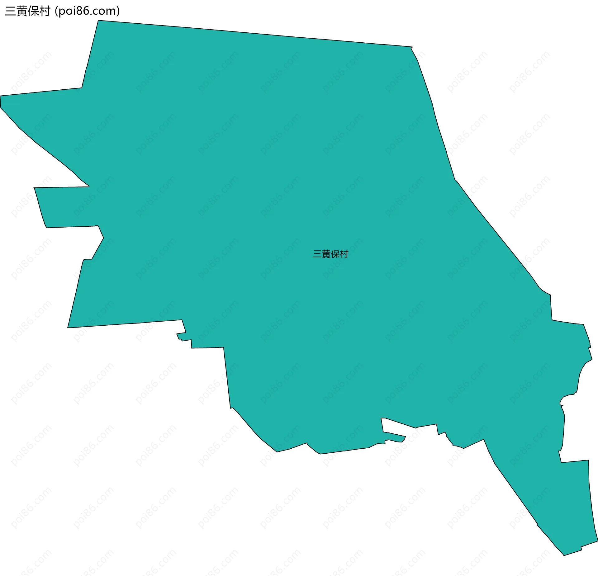 三黄保村边界地图