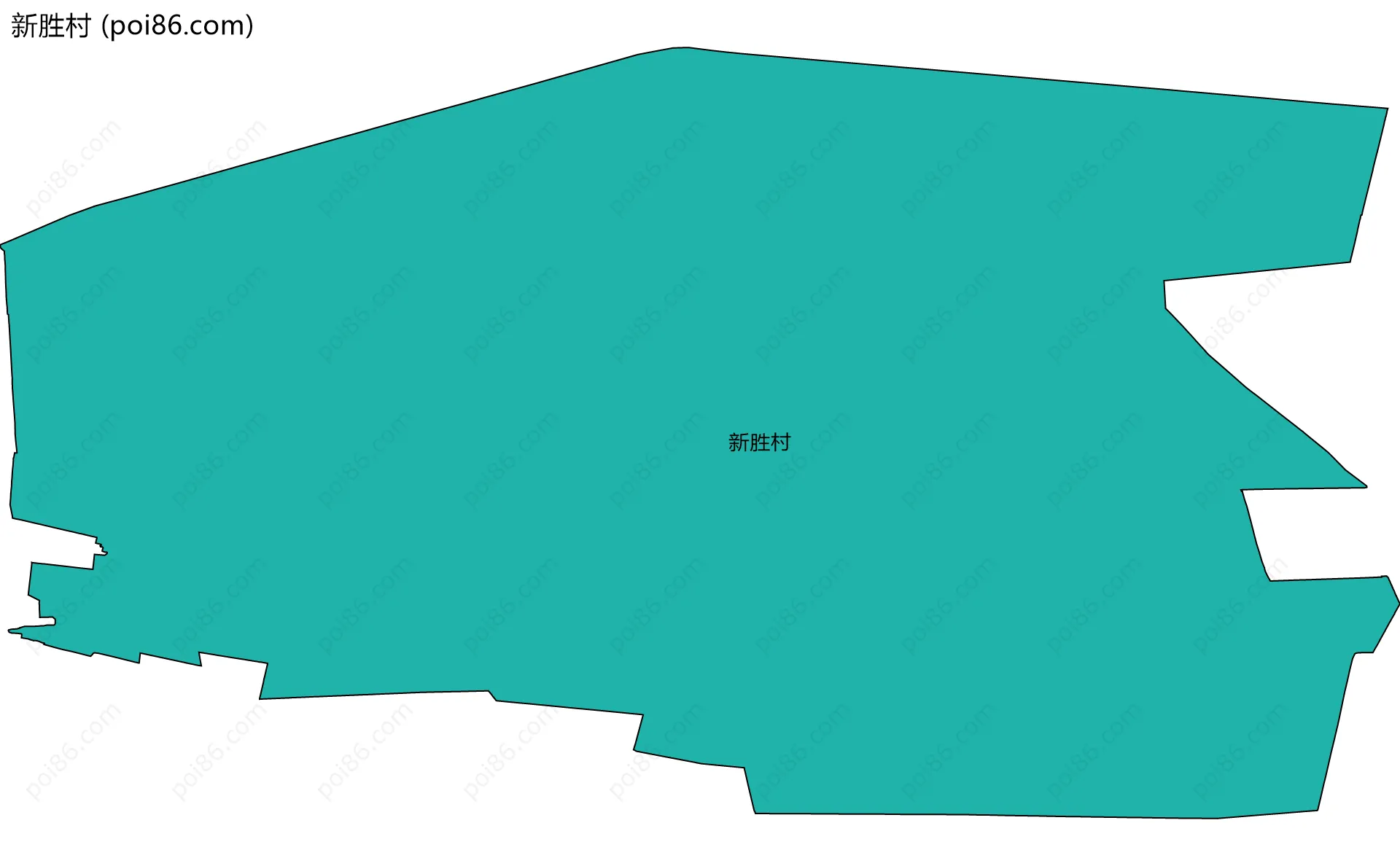 新胜村边界地图