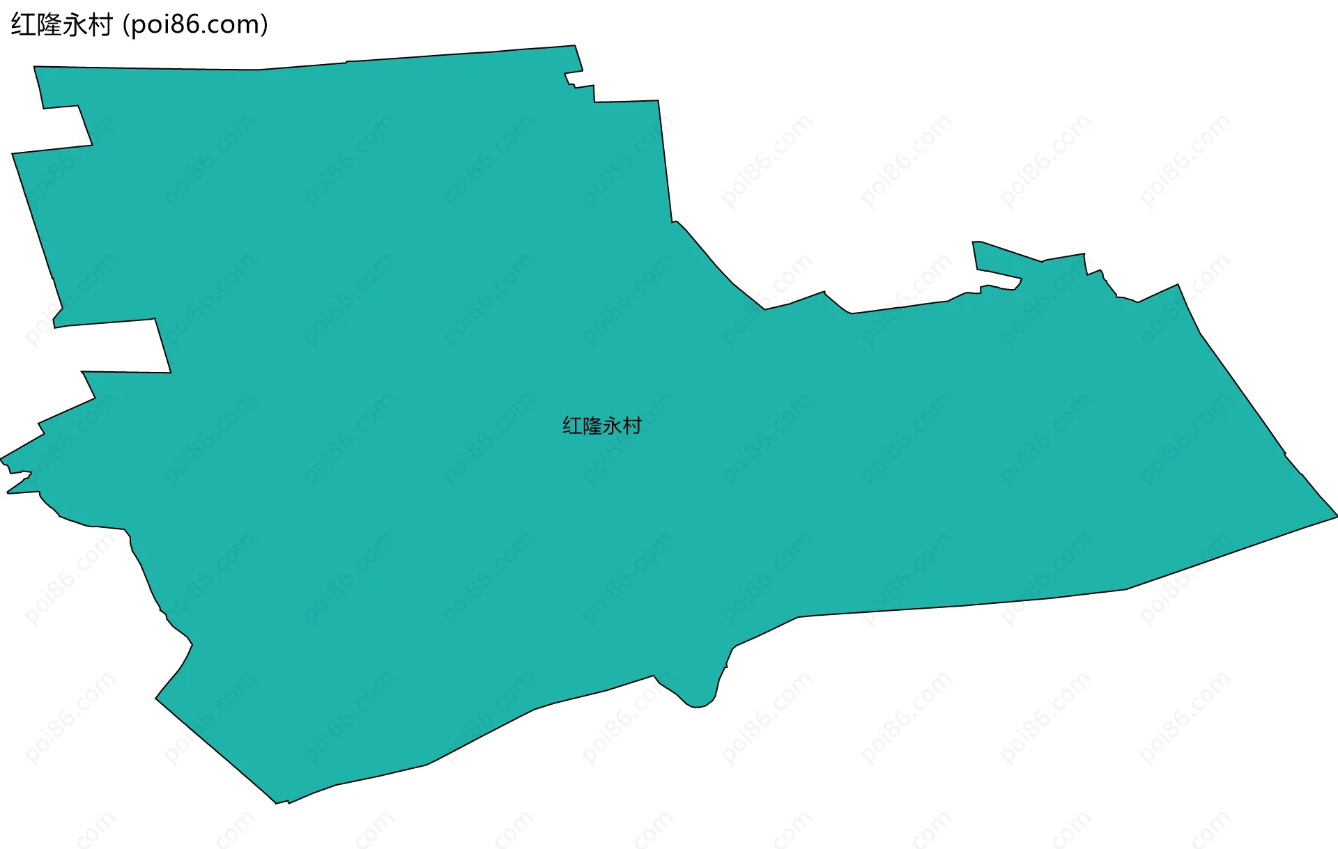 红隆永村边界地图