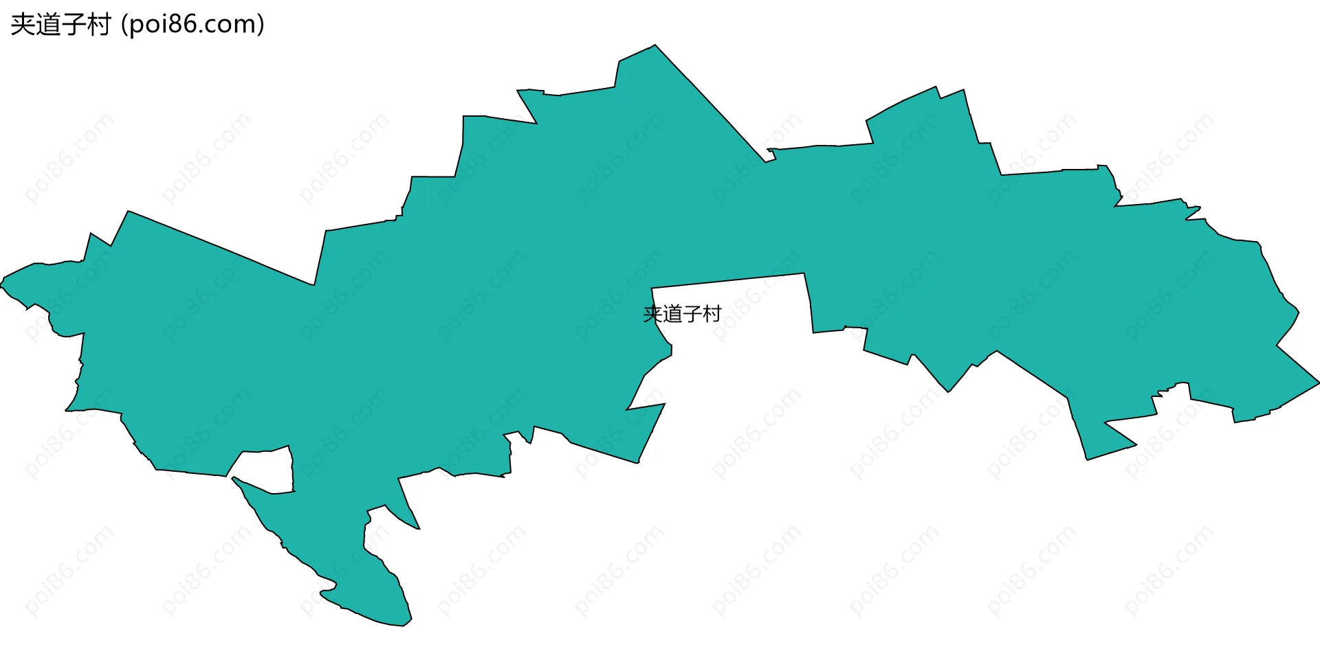 夹道子村边界地图