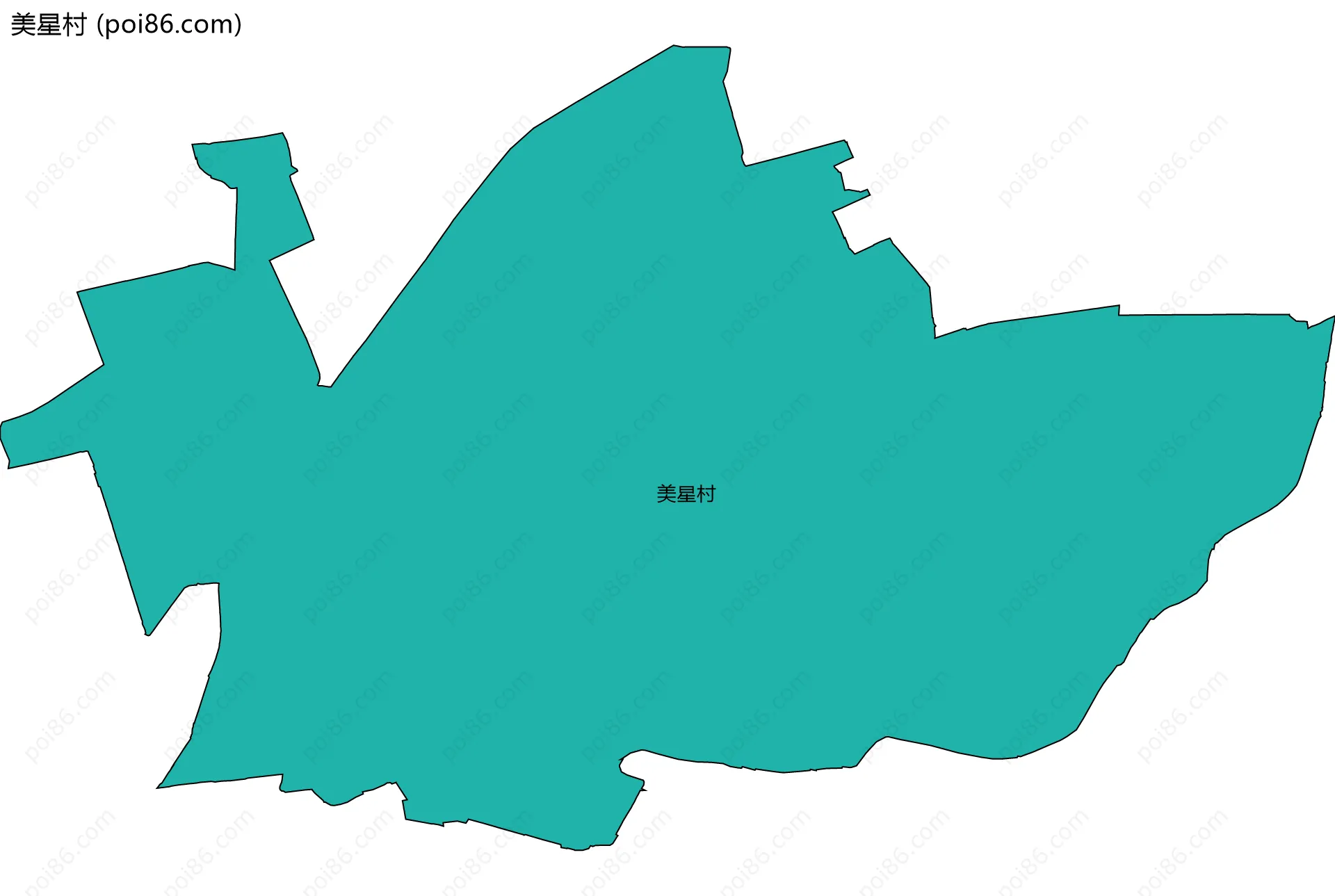 美星村边界地图
