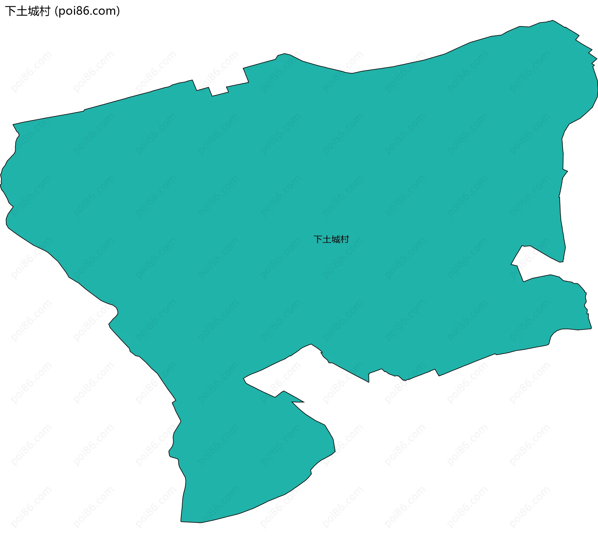 下土城村边界地图