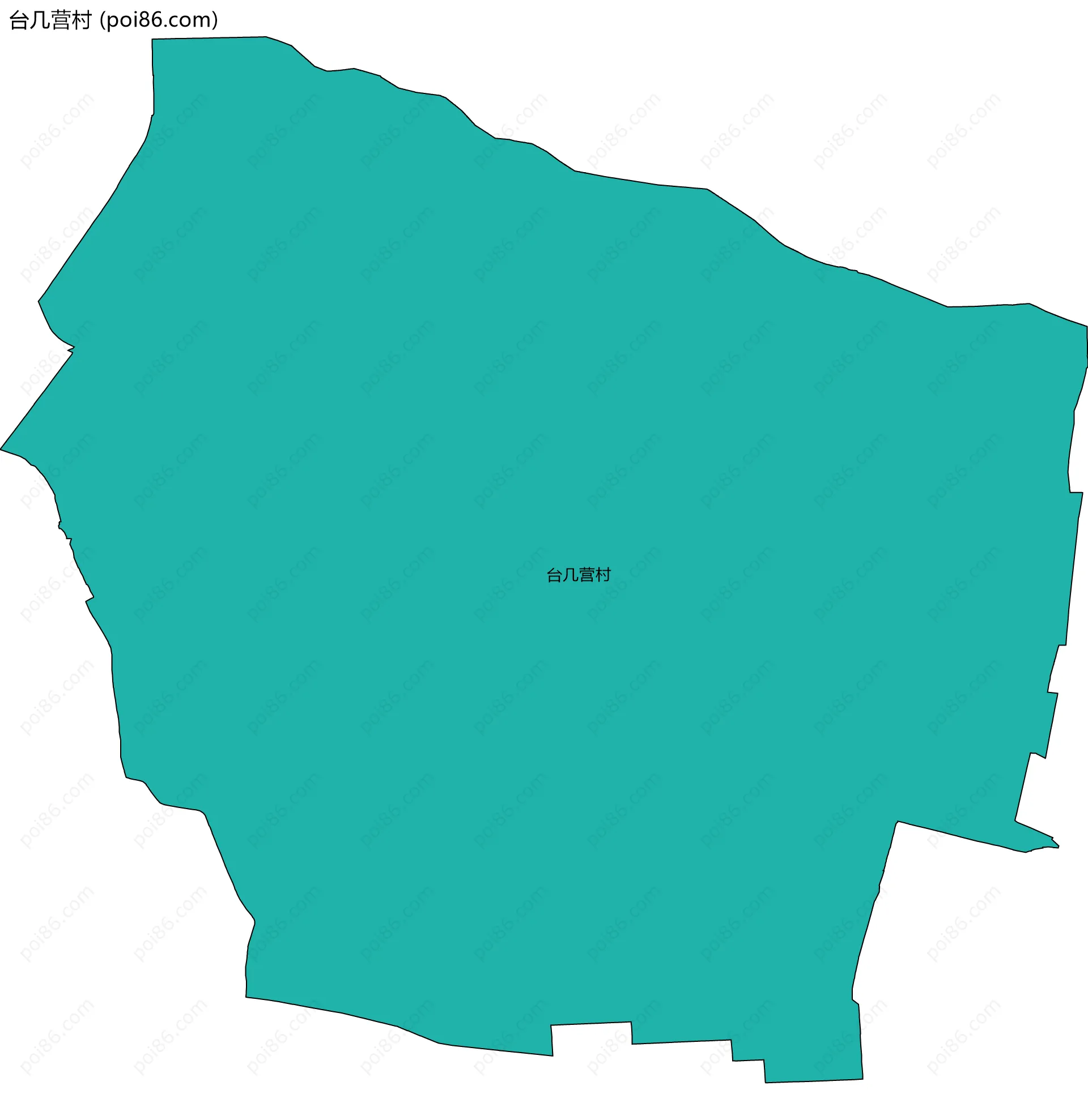台几营村边界地图