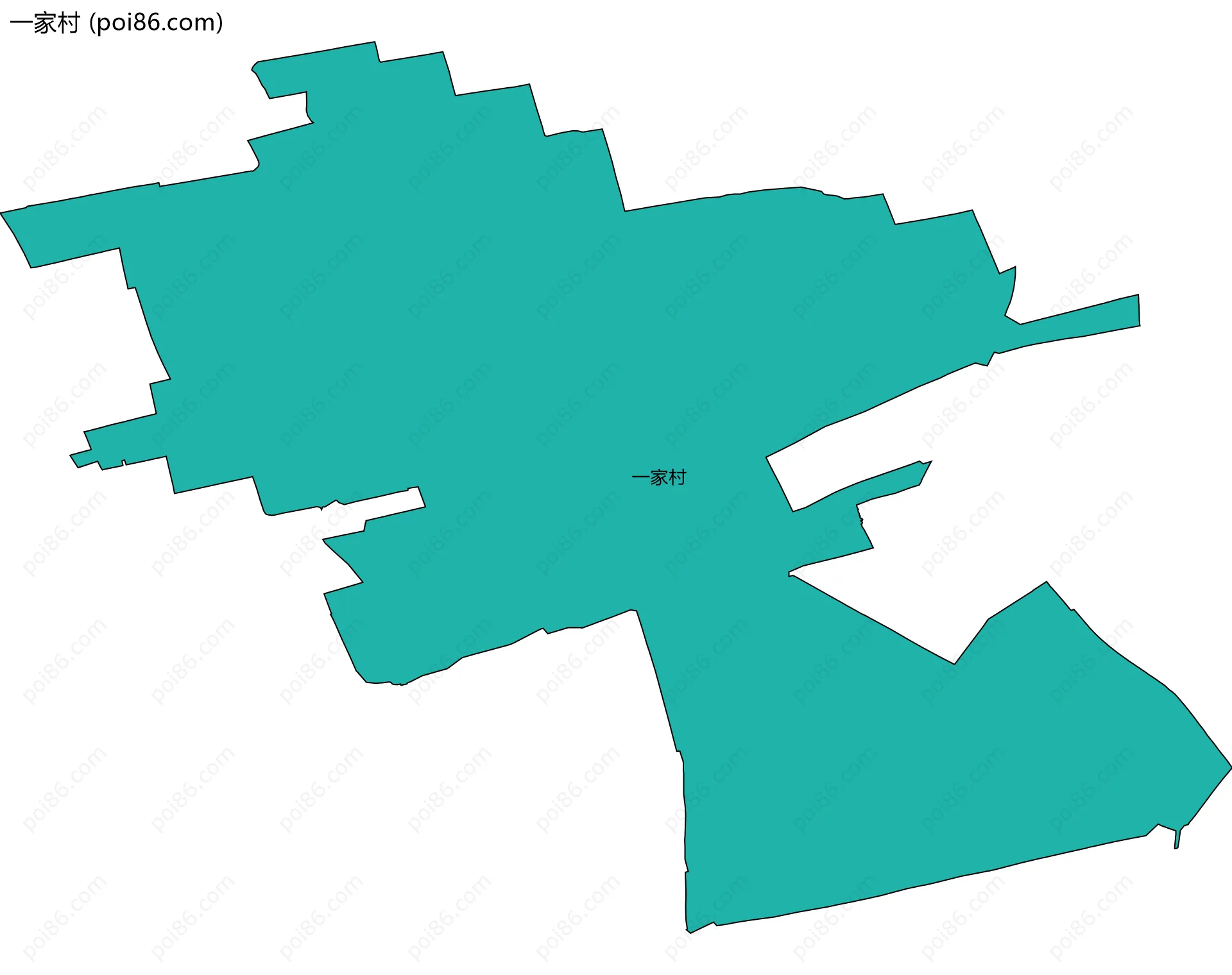 一家村边界地图