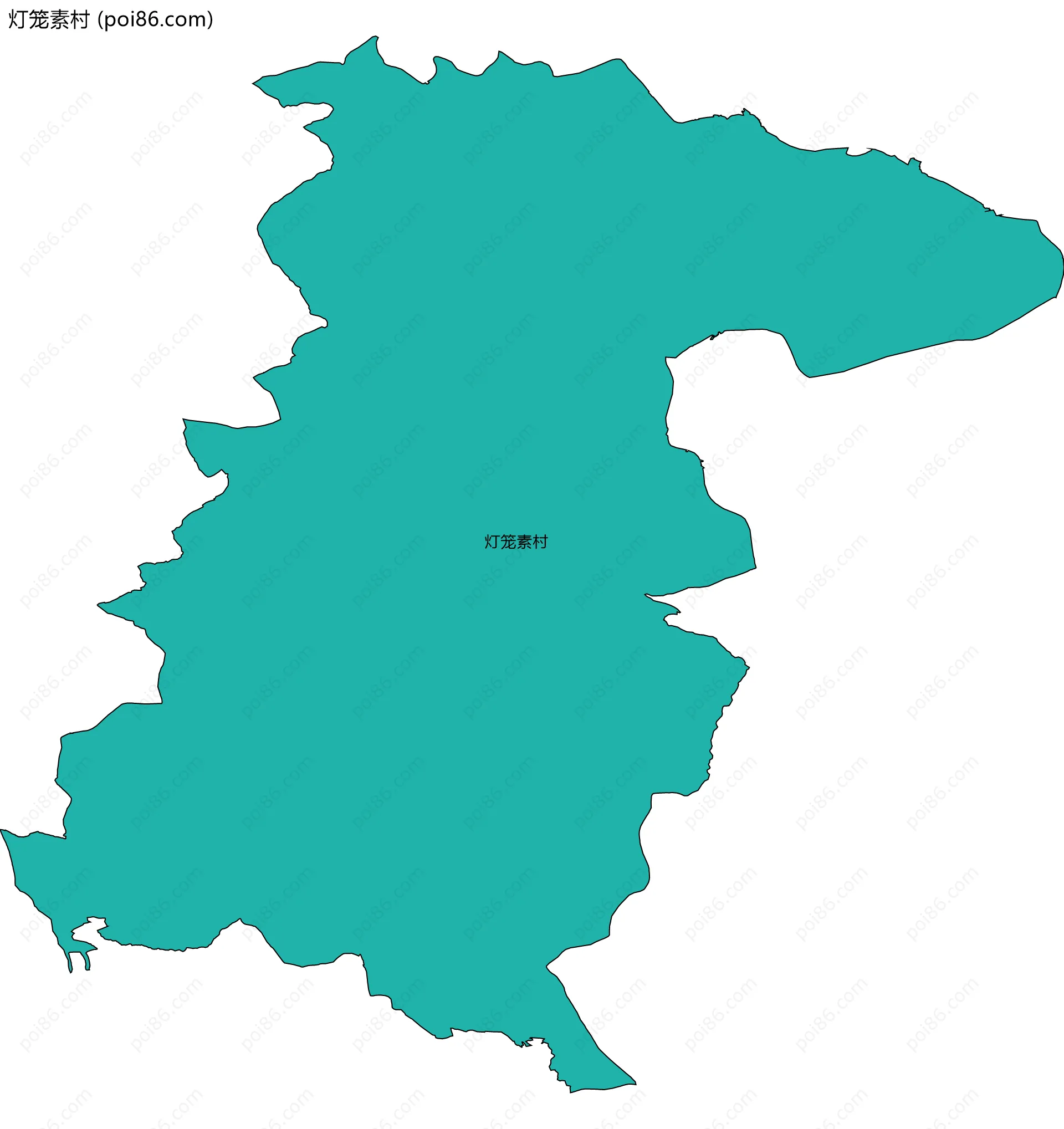 灯笼素村边界地图