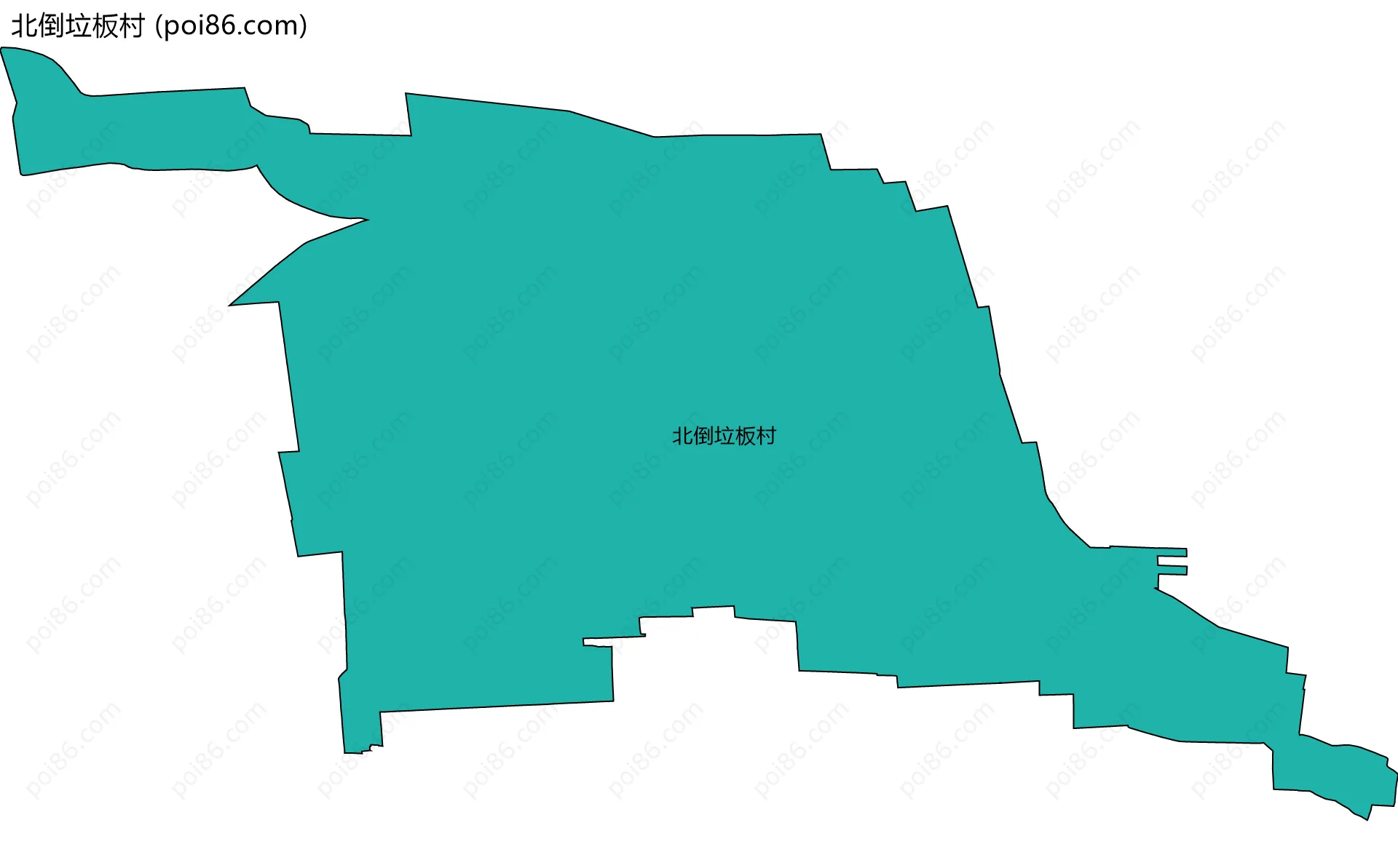 北倒垃板村边界地图