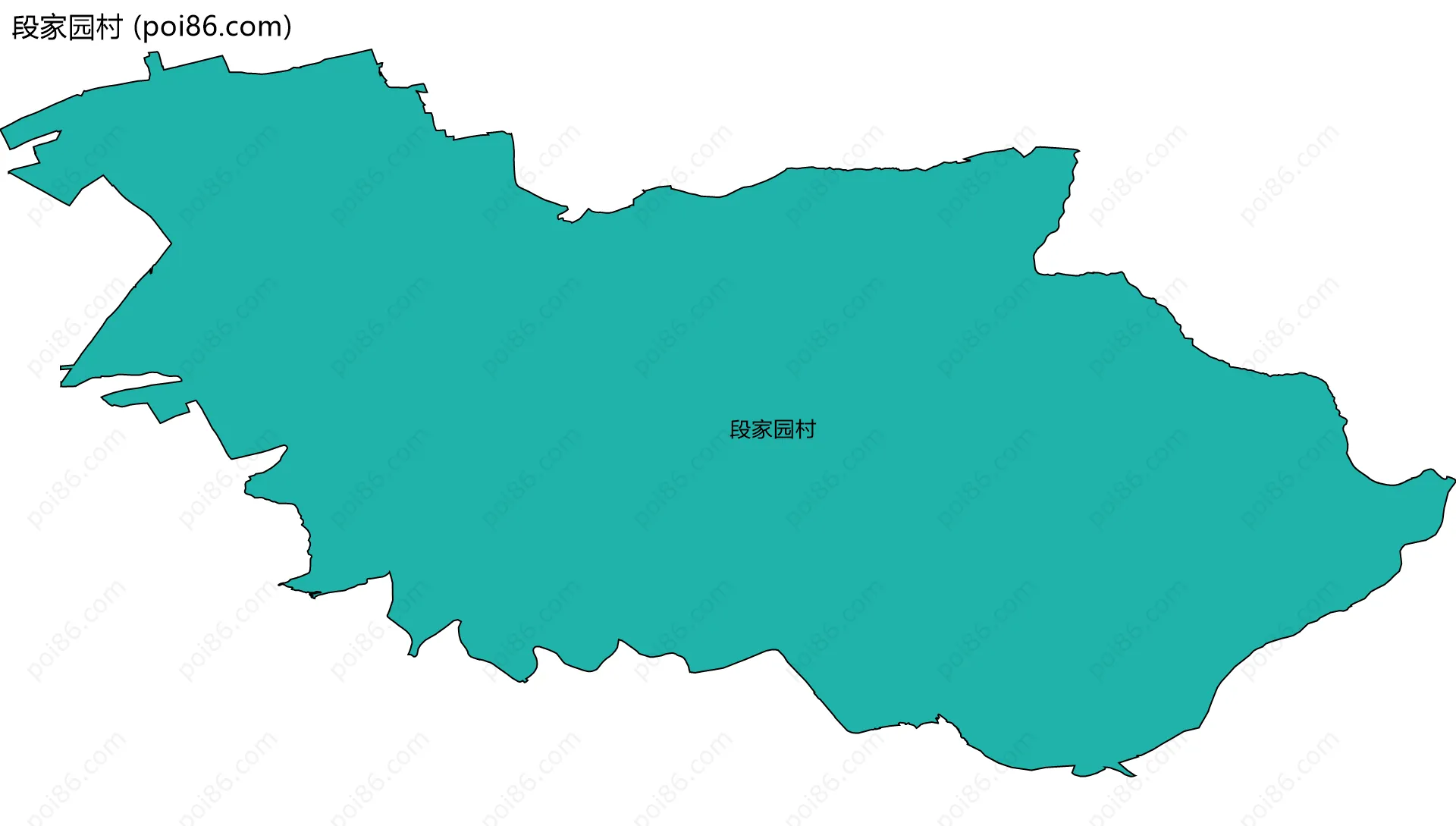 段家园村边界地图