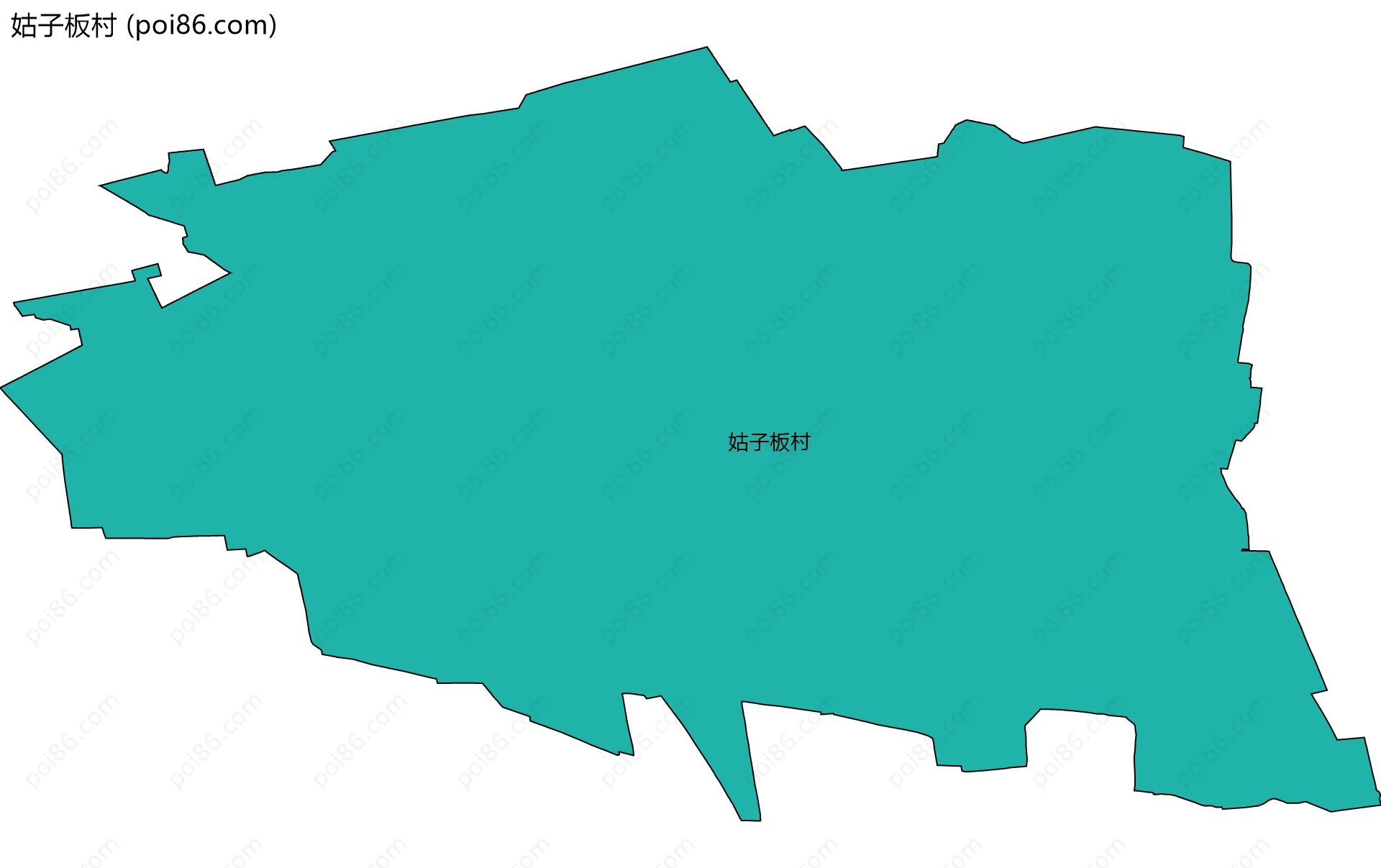 姑子板村边界地图