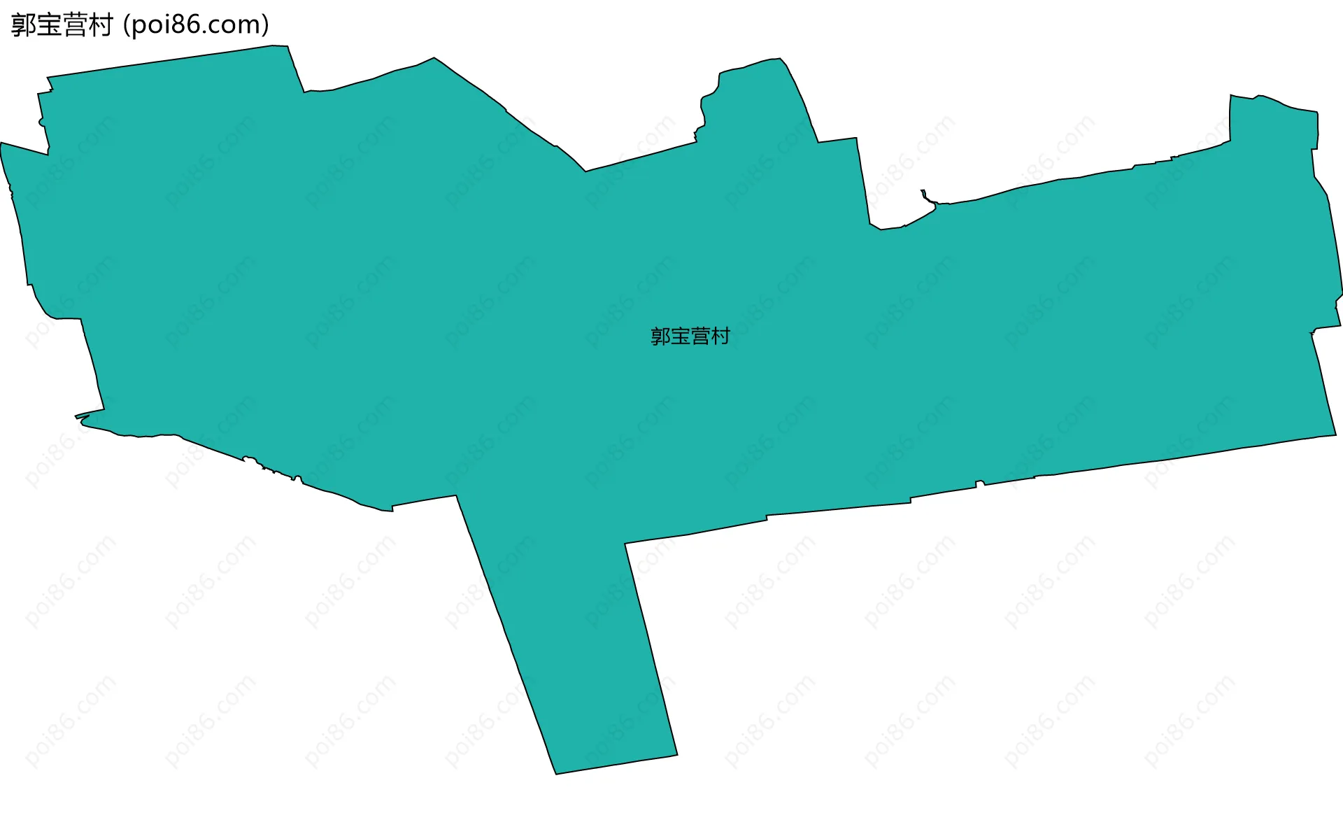 郭宝营村边界地图