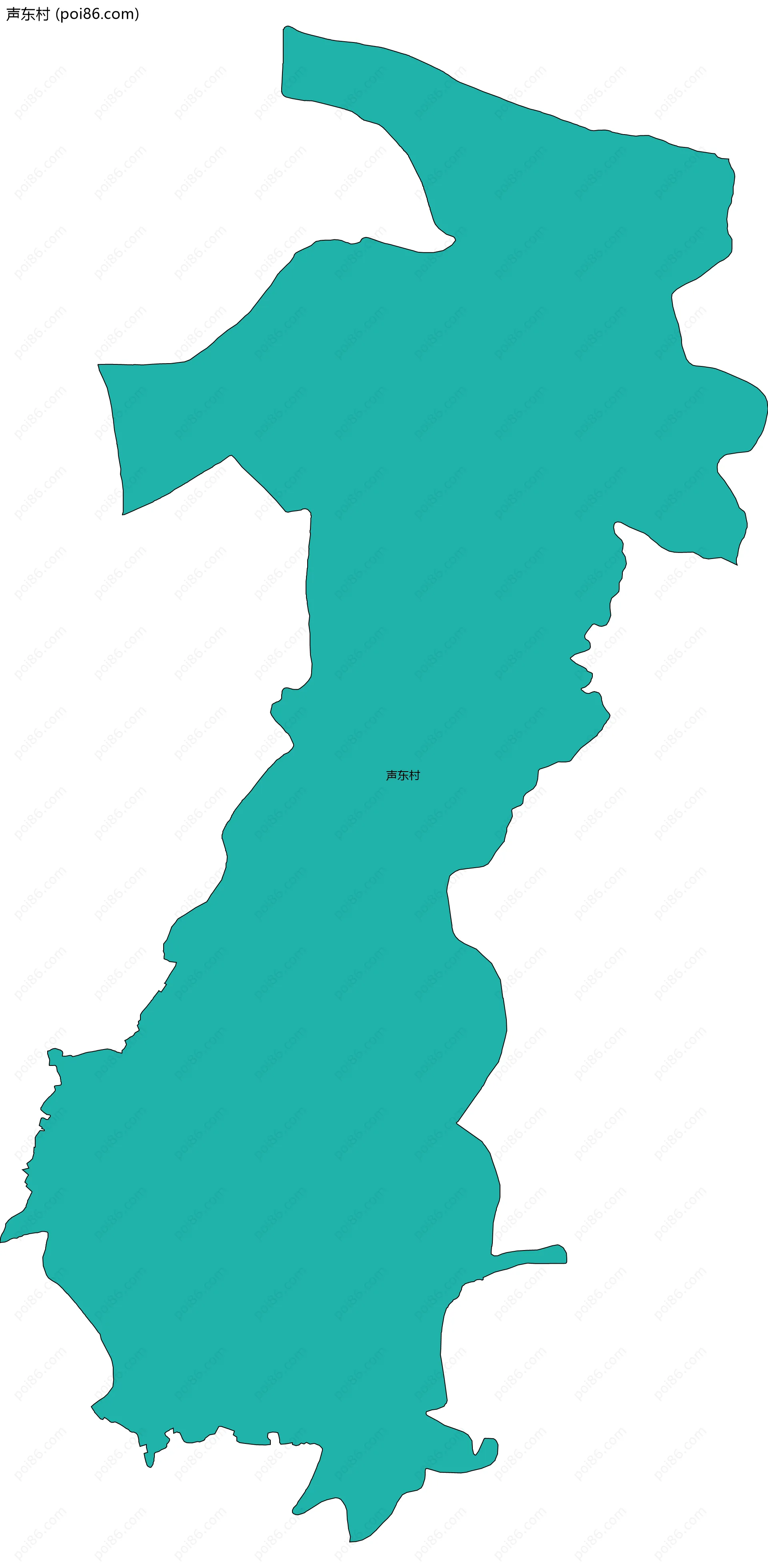 声东村边界地图