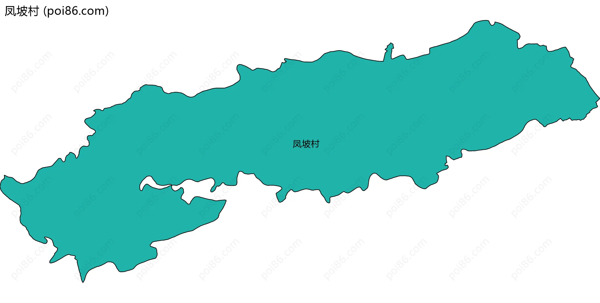 凤坡村边界地图