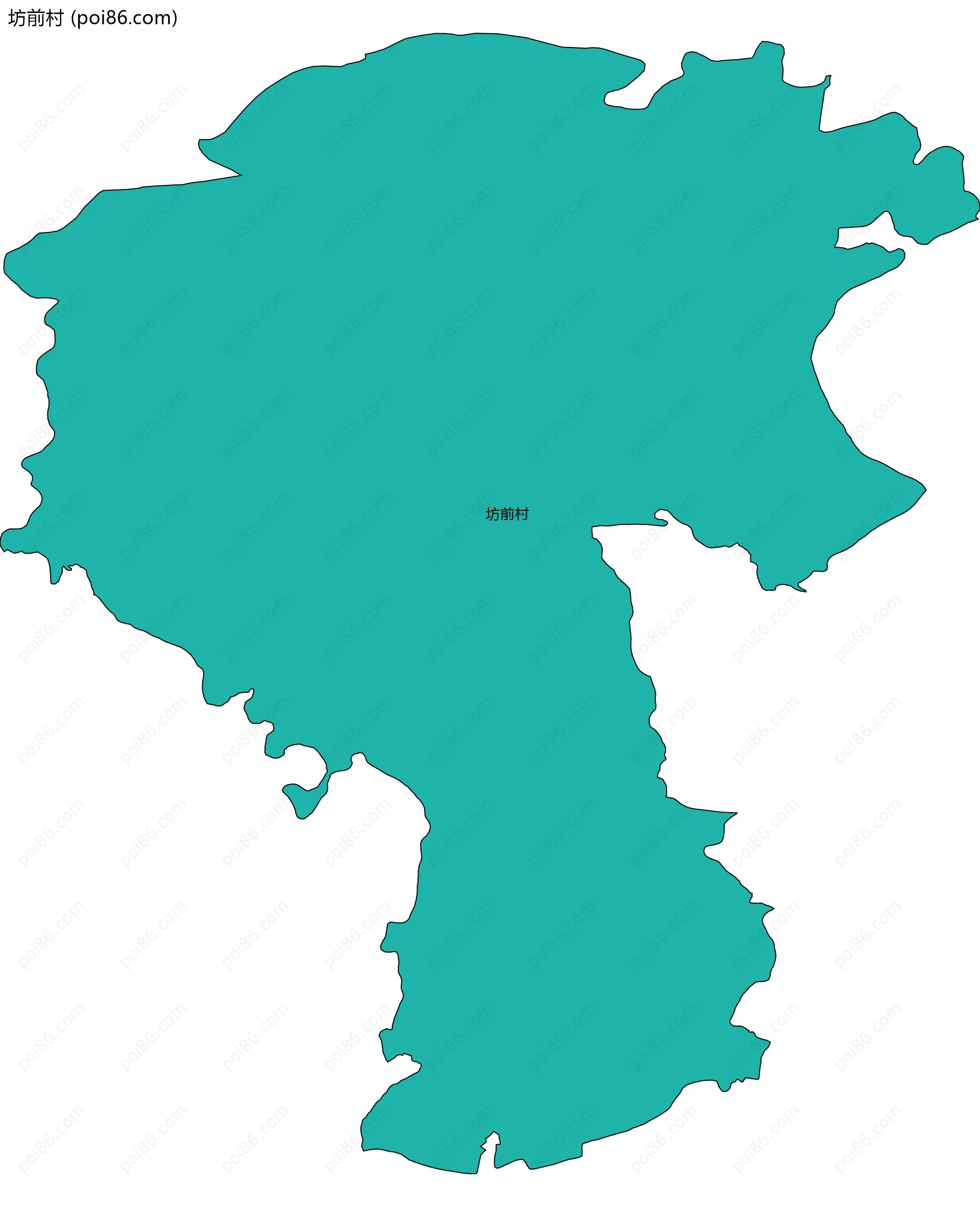 坊前村边界地图