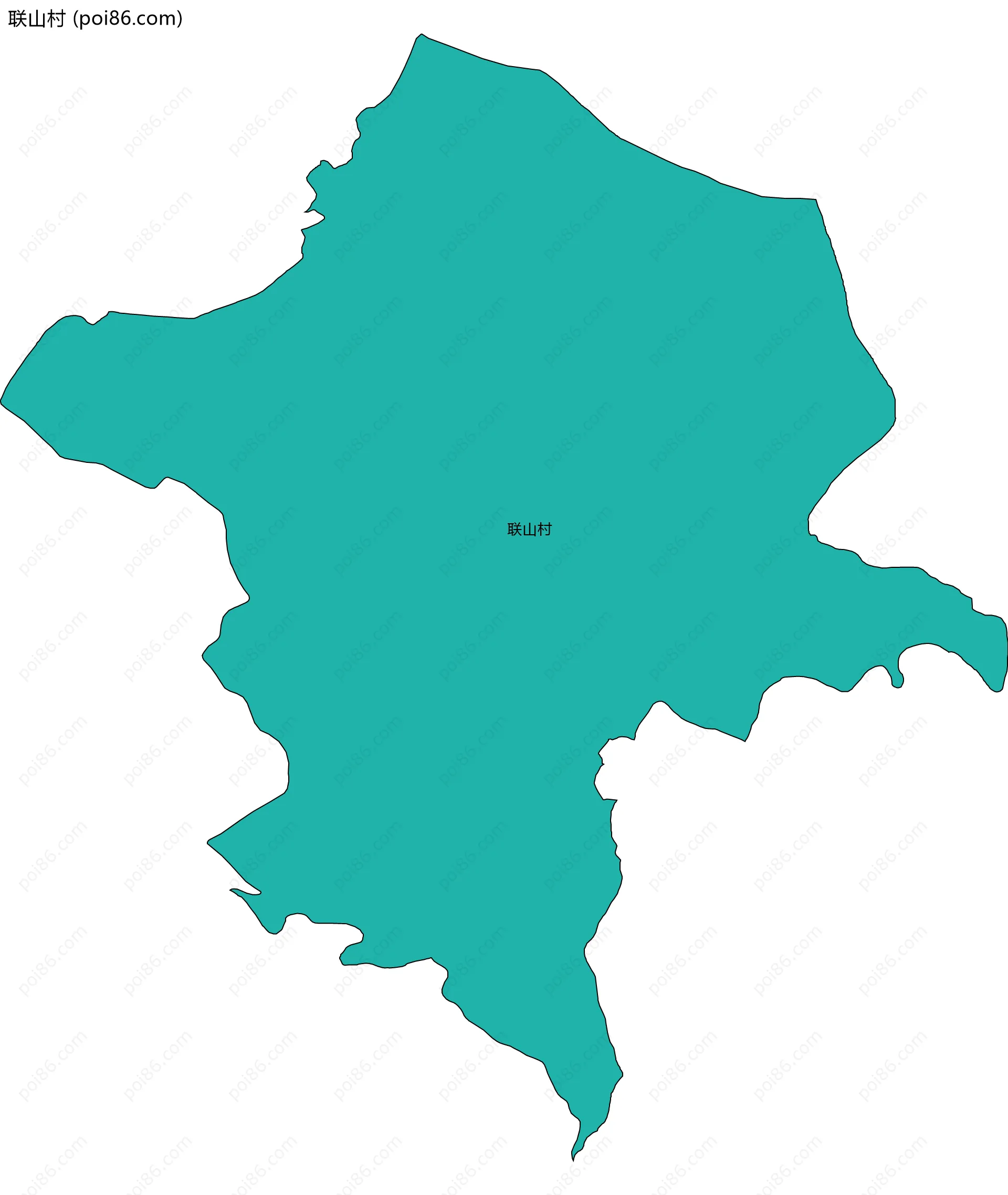 联山村边界地图