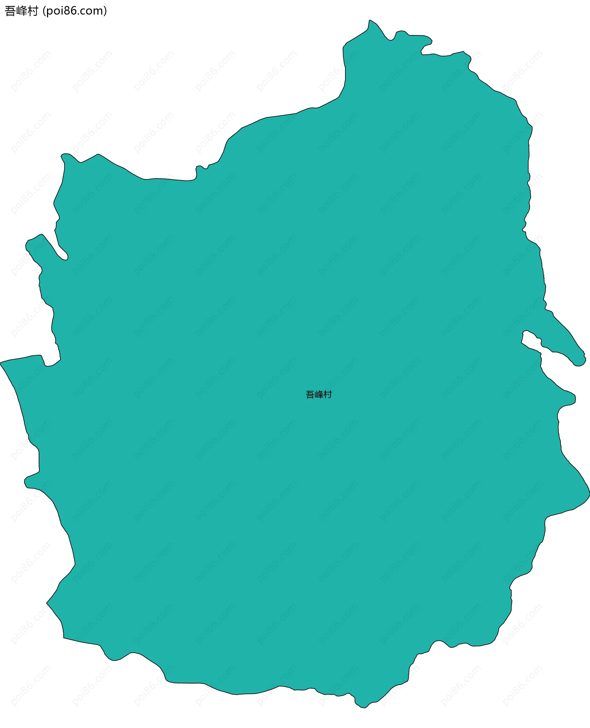 吾峰村边界地图